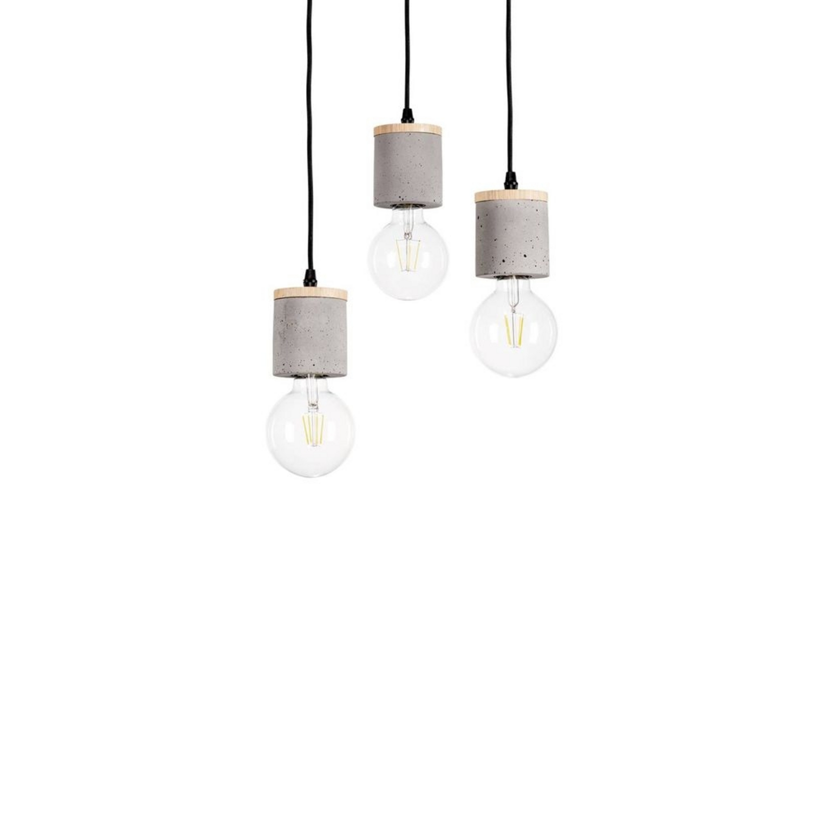 Jasper Cluster Pendant Wood/Black/Grey - Envostar