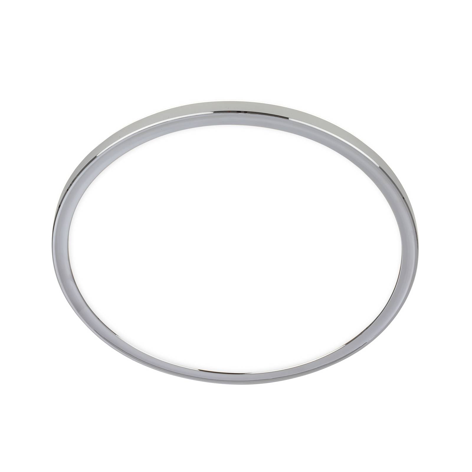 LED-Bad-Deckenlampe Pulap, Ø 42 cm, chromfarben/weiß Metall