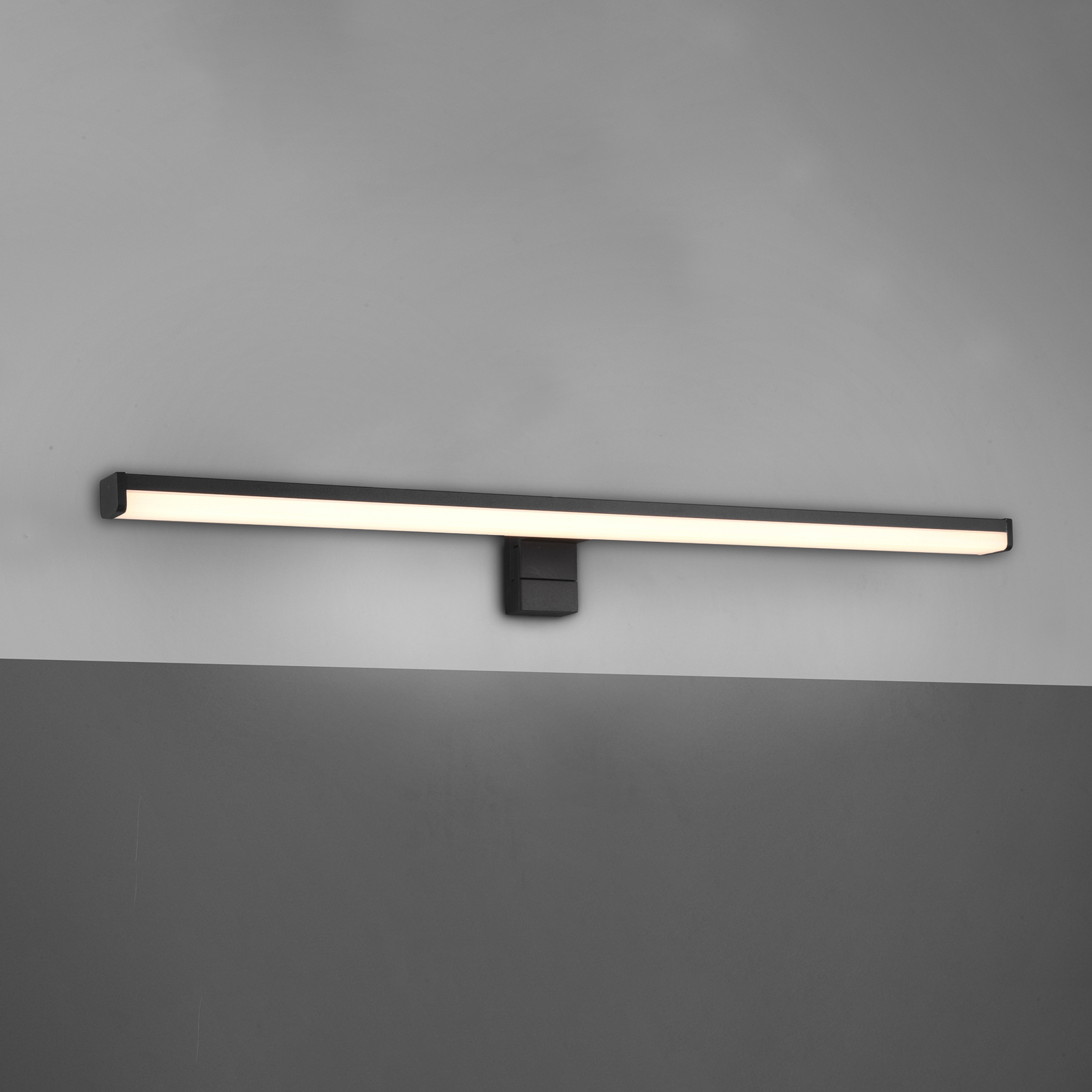 LED nástěnné světlo Lino, černá matná/bílá