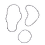 POND Coasters, metal, set of 3 - ferm LIVING