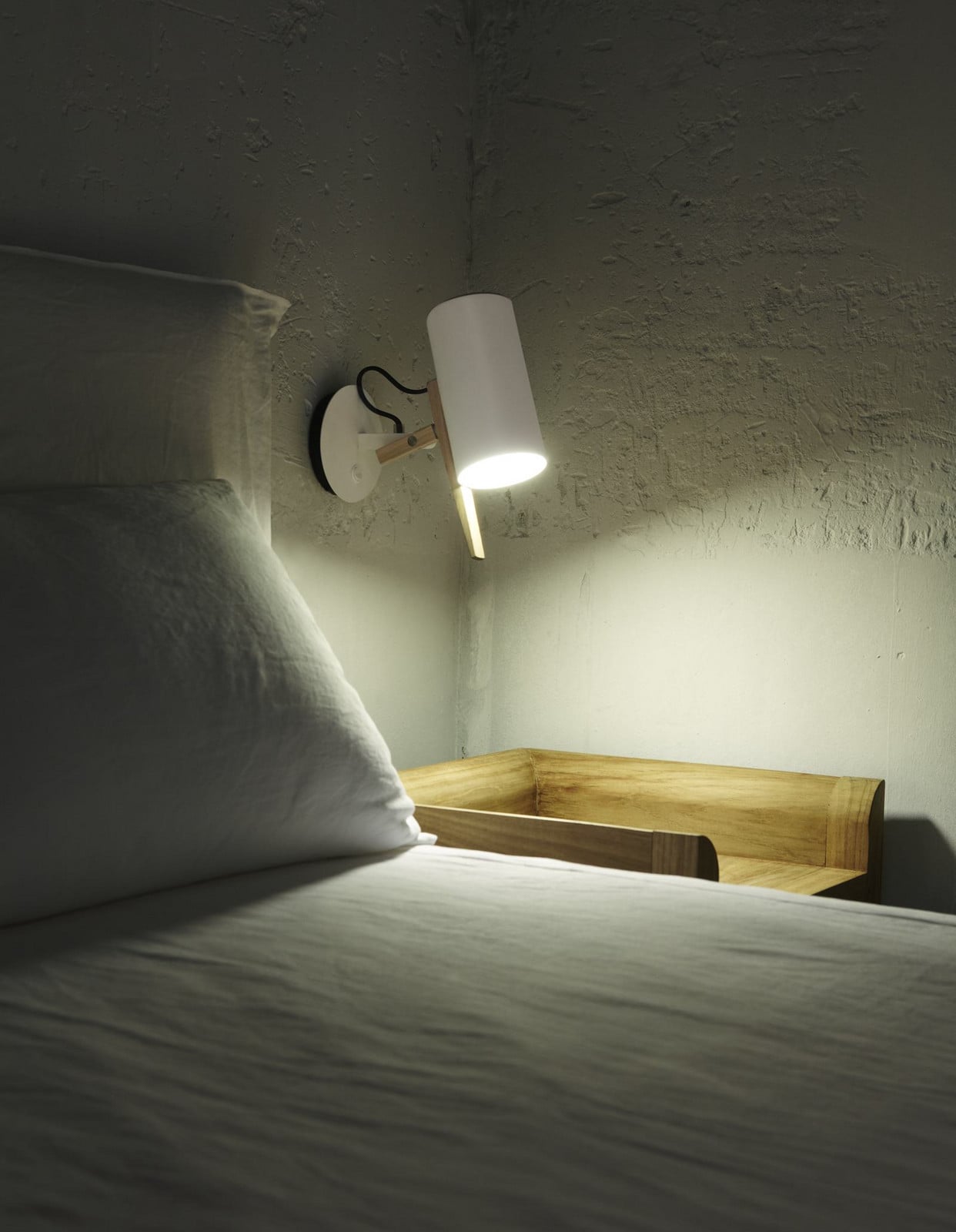 Scantling V&auml;gglampa Vit MARSET - Sovrum - Metall