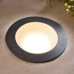 Grond-inbouwlamp Ceci 160 rond zwart 10W CCT