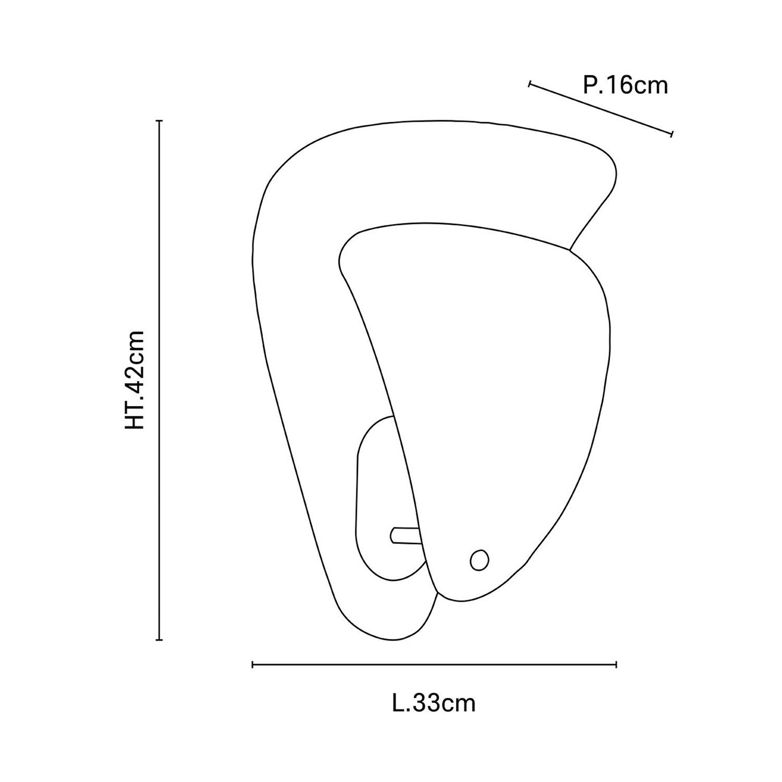 Coquillage Wandlampe cremefarben 33 cm Leinen - MARKET SET Coquillage Wandlampe cremefarben 33 cm Leinen - MARKET SET