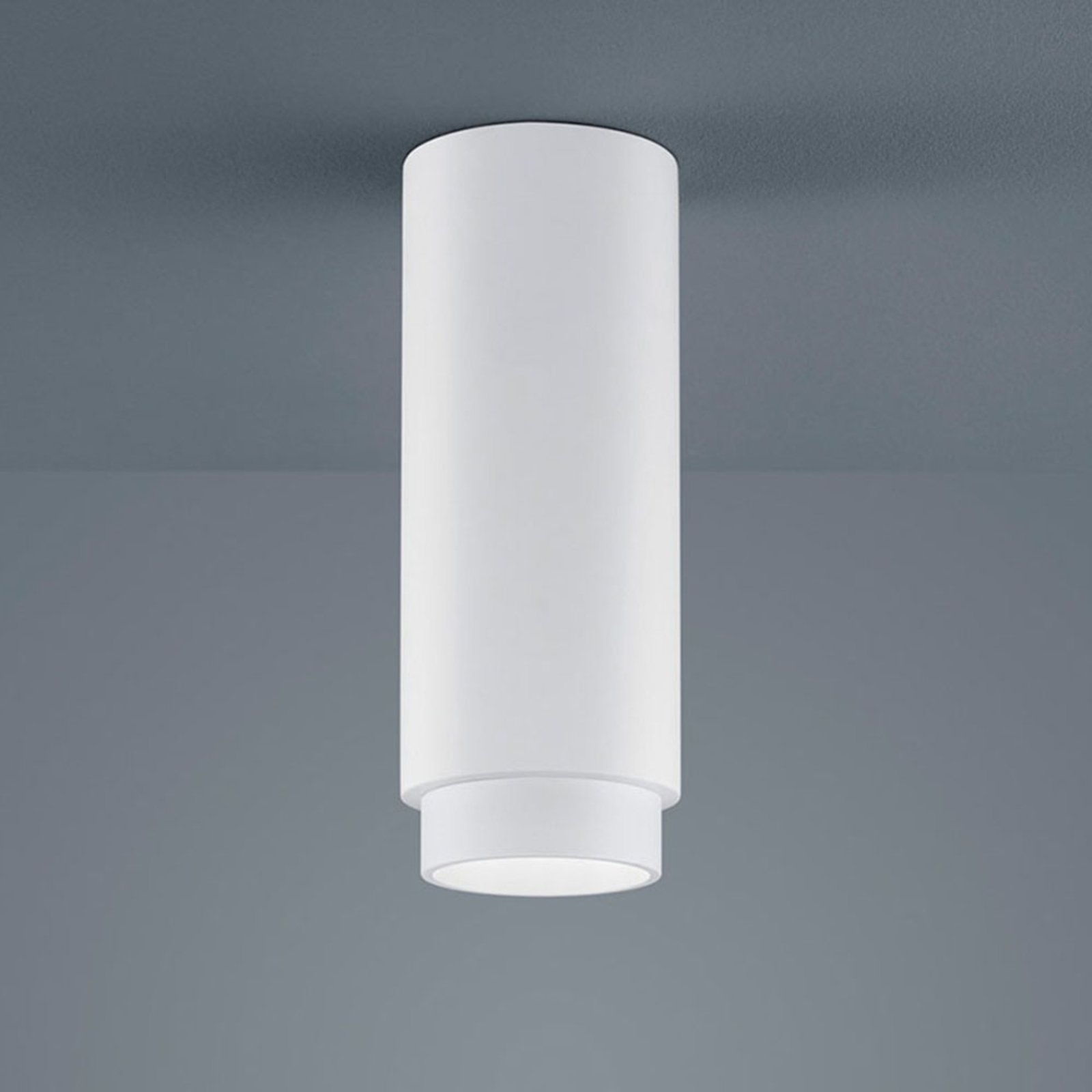 Helestra Pont downlight round plaster white inside, for Living / Dining Room, plaster, metal, GU10, 50 W, energy efficiency: A++, H: 22.5 cm