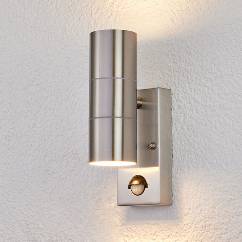 Utomhusvägglampa Eyrin med rörelsesensor