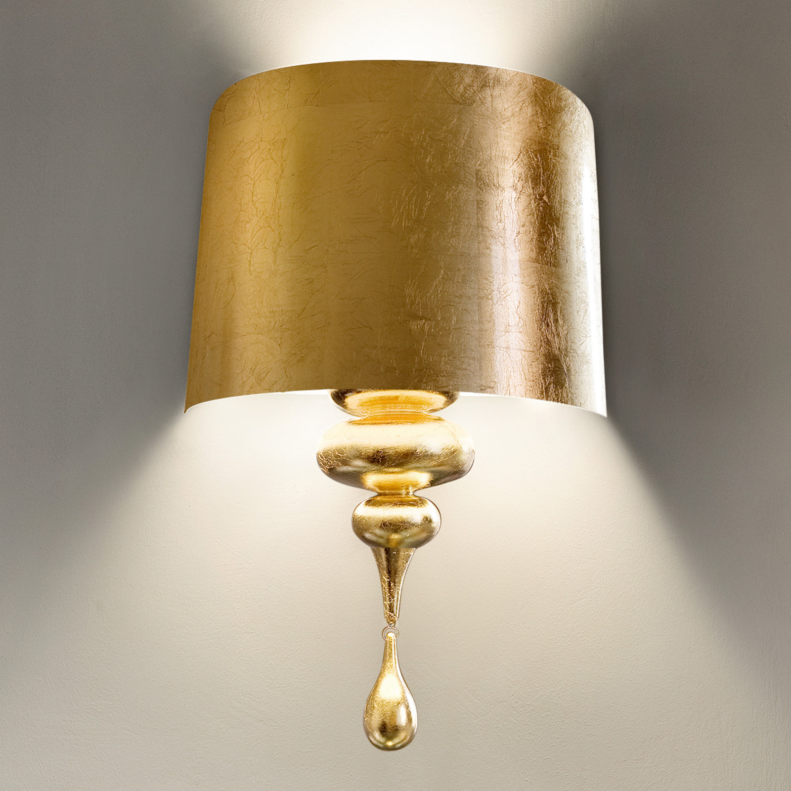 Zidna lampa Eva A3, zlatna