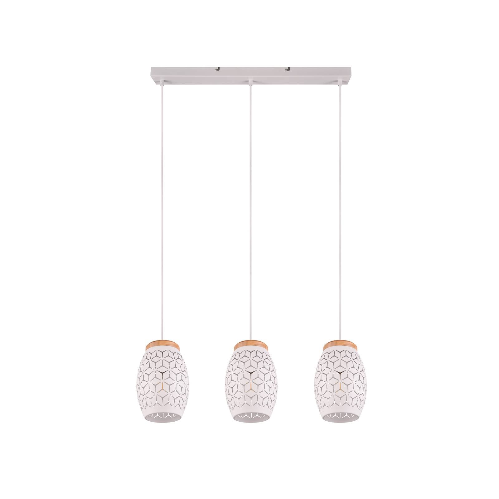 Reality Leuchten Pendelleuchte BIDAR (Farbe weiß matt Größe B71 x H150 x T15cm)