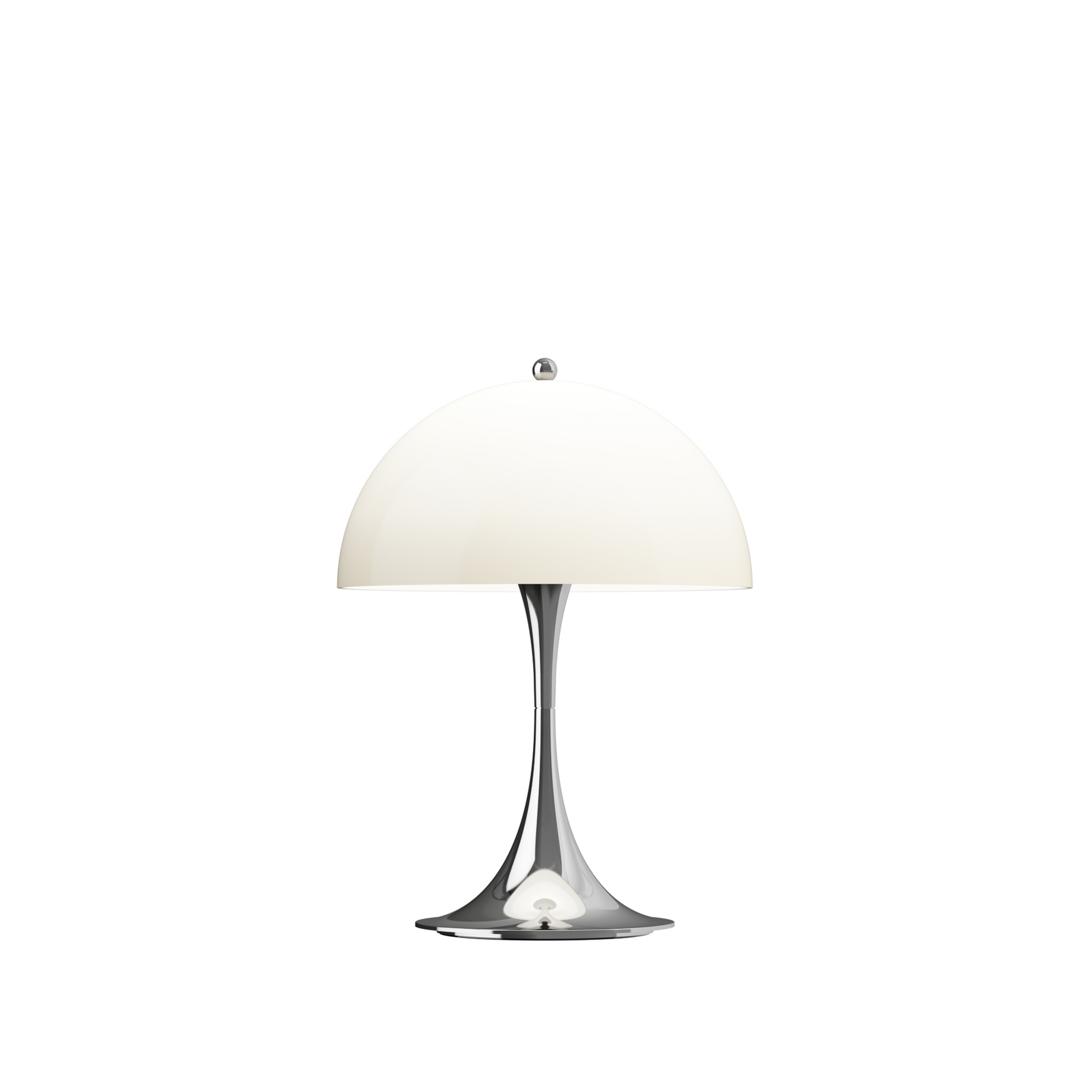 Louis Poulsen LED-Akkulampe Panthella 250, chrom/beige, IP44