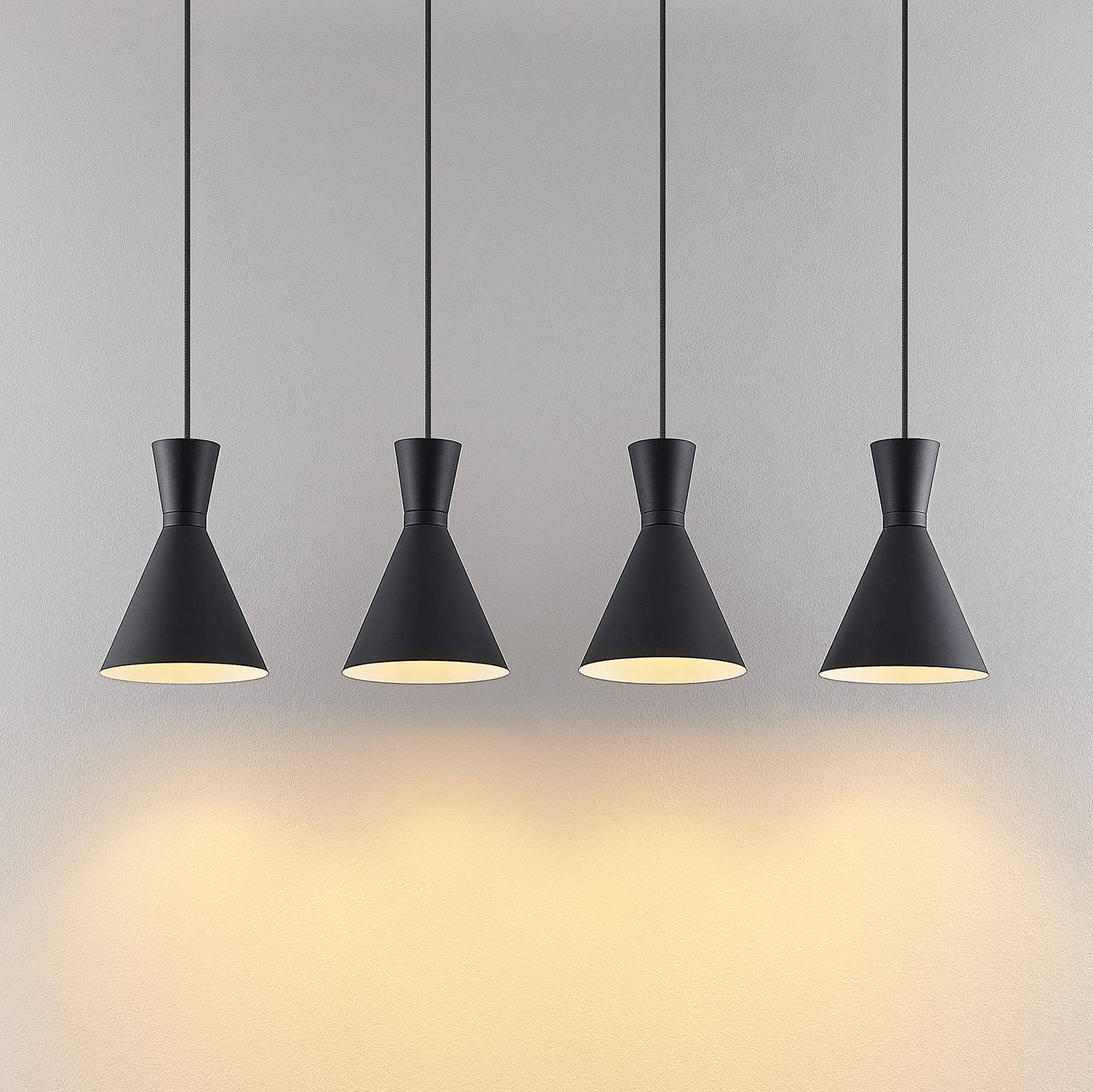 Lampa wisząca Lindby Savrini, 4-punktowa