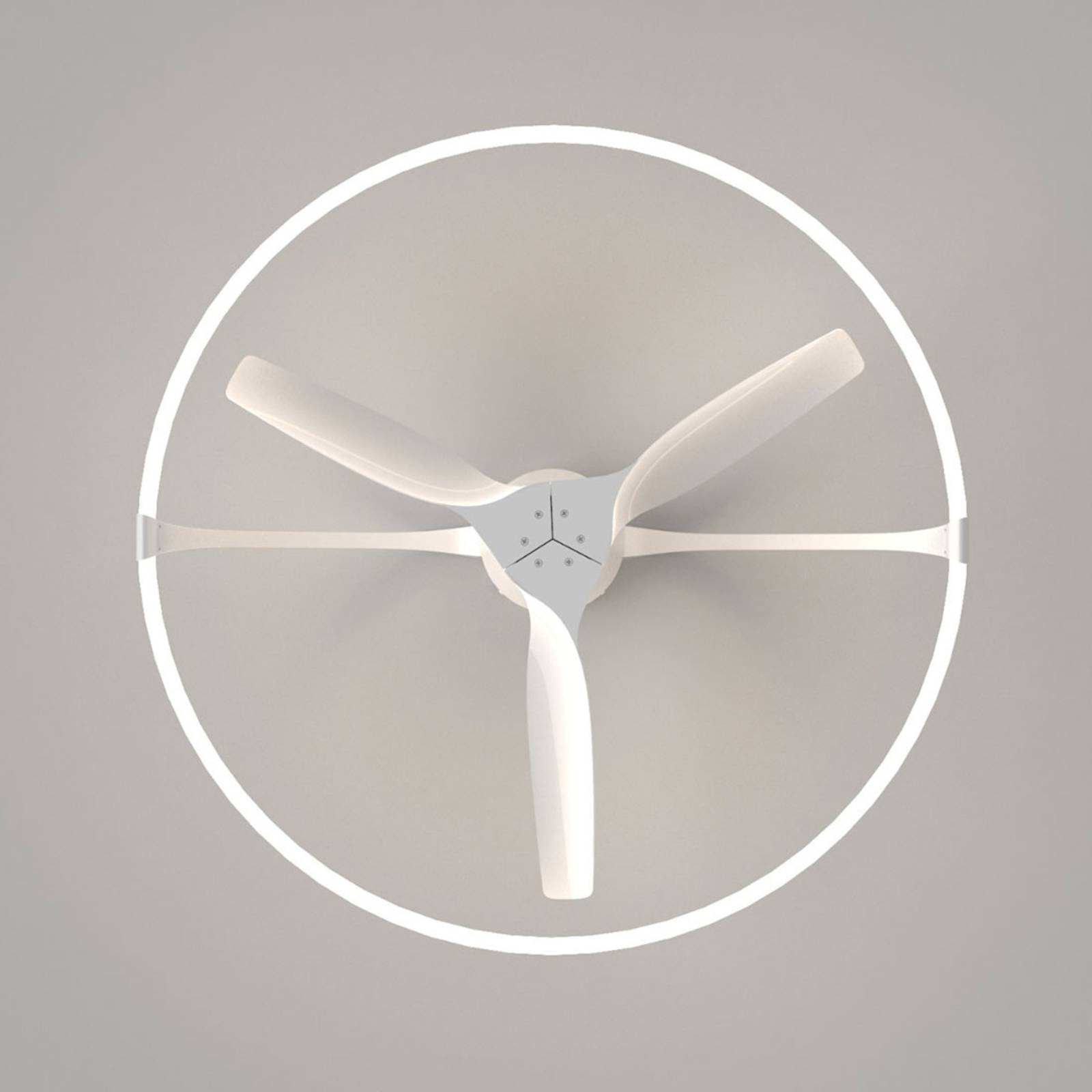 Ventilateur de plafond LED Nepal, app, blanc