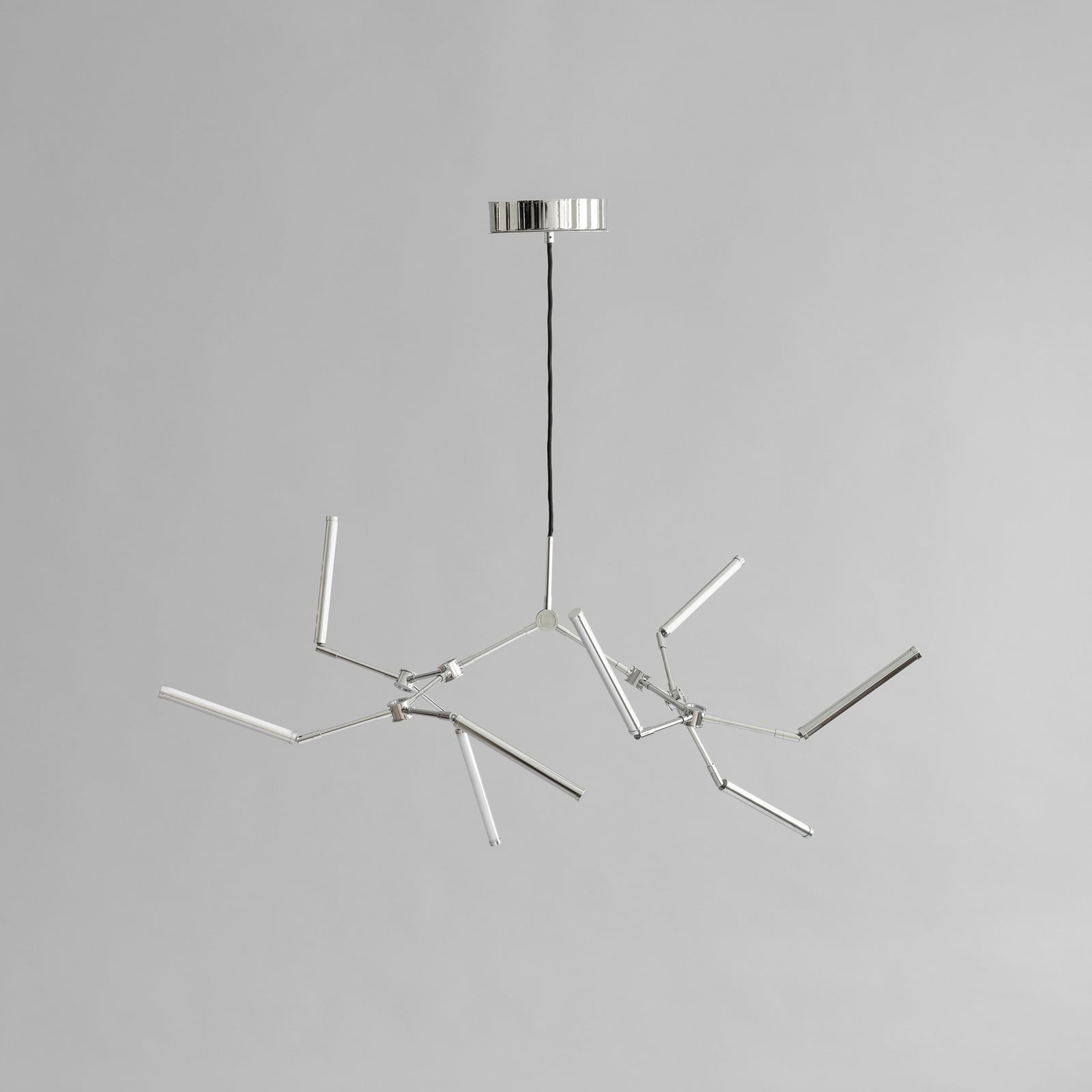LED luster, krom, 124 cm, 8 svjetala - 101 Copenhagen