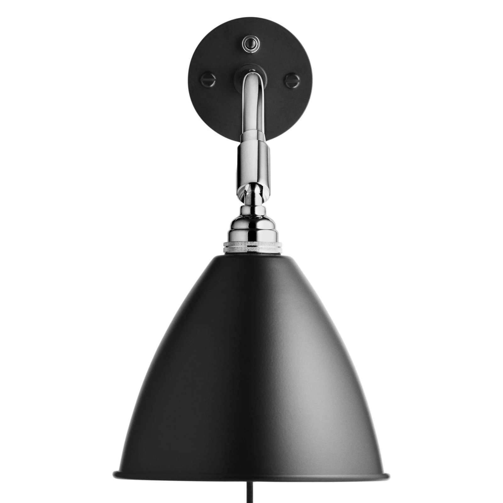 Kinkiet Gubi Bestlite BL7, czarny/chrom, Ø 16 cm, E14