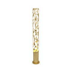 Talismano gulvlampe, guldfarvet, højde 176 cm, jern