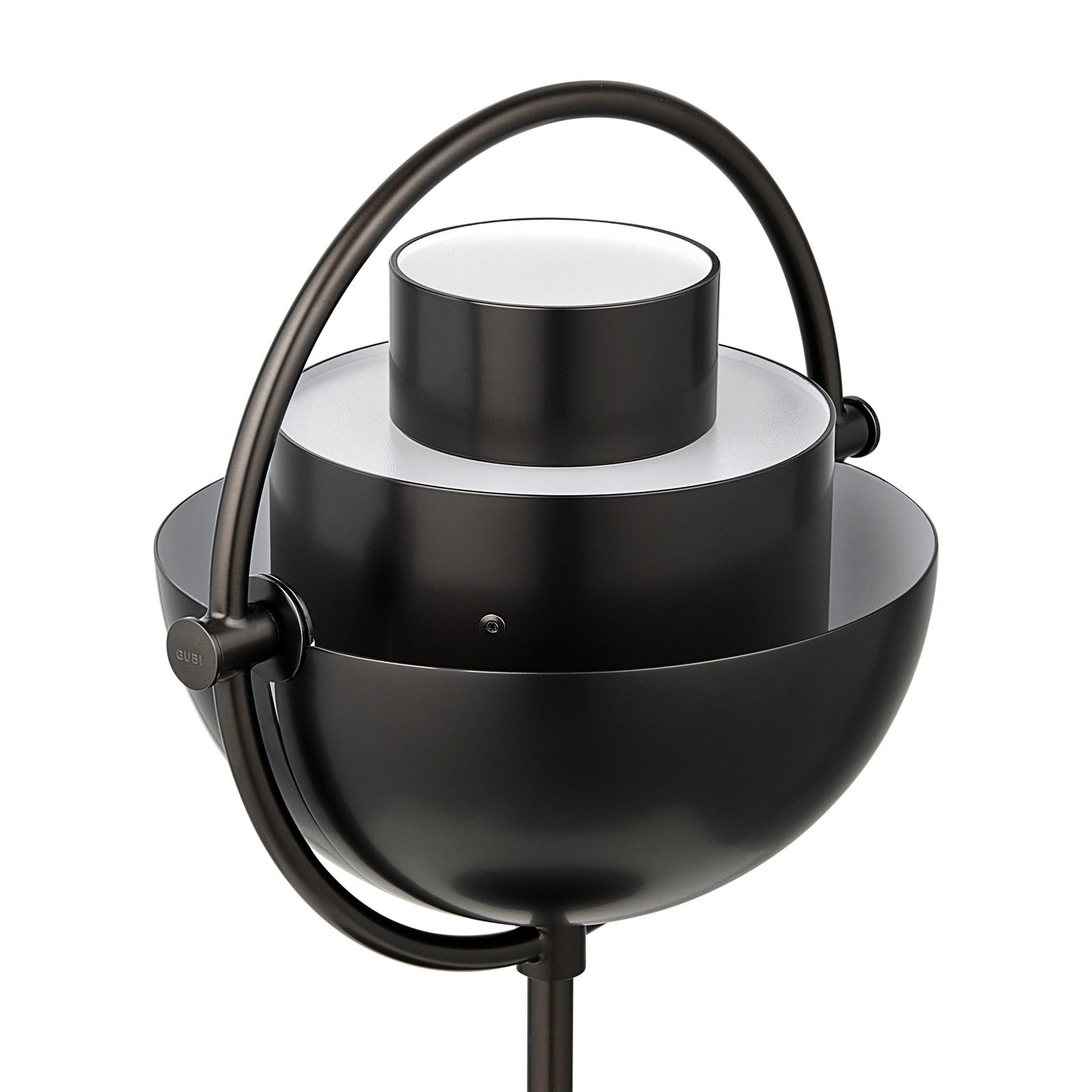 Gubi Multi-Lite stolna lampa na baterije, crna, čelik, visina 30 cm