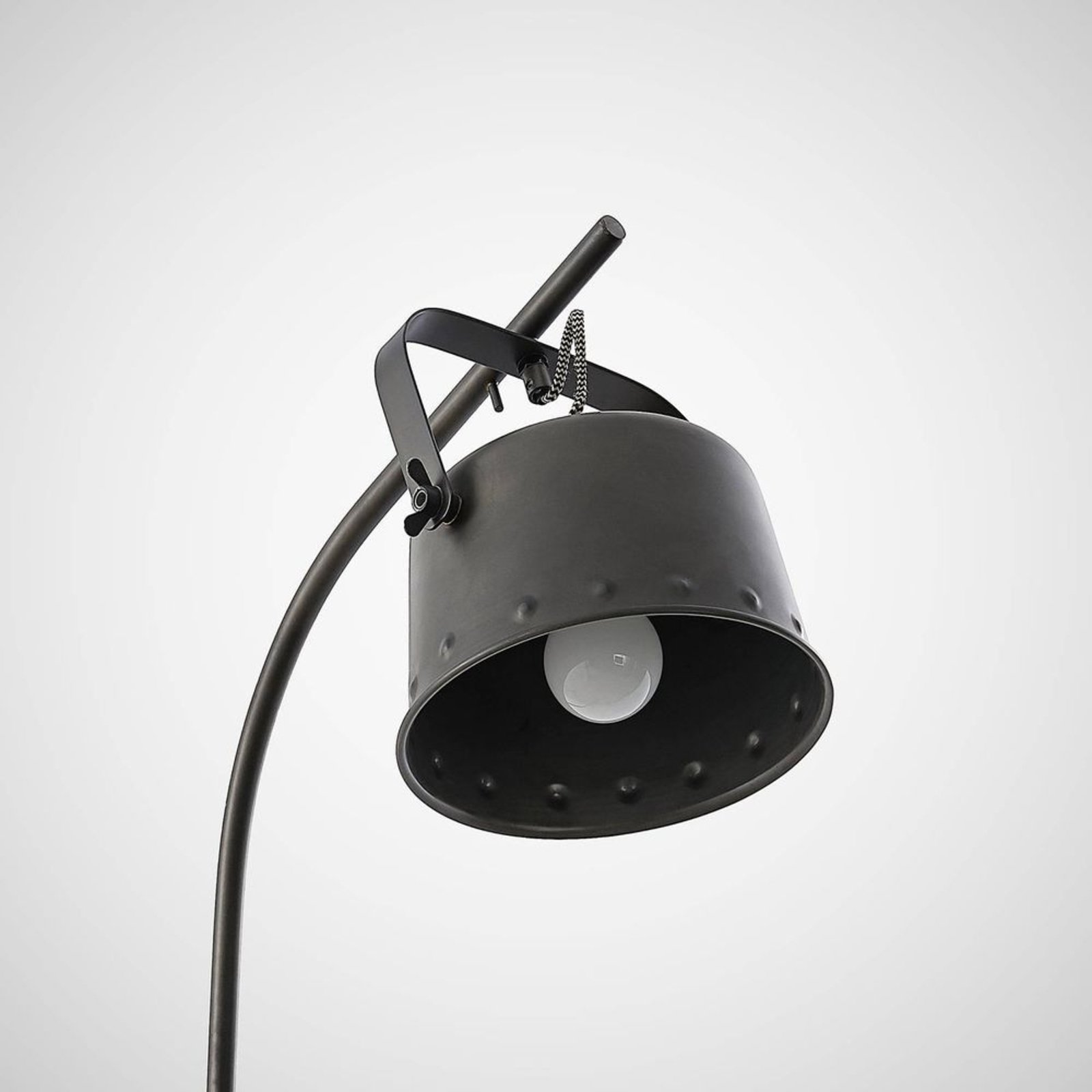 Rubinjo Floor Lamp Wood/Black - Lindby