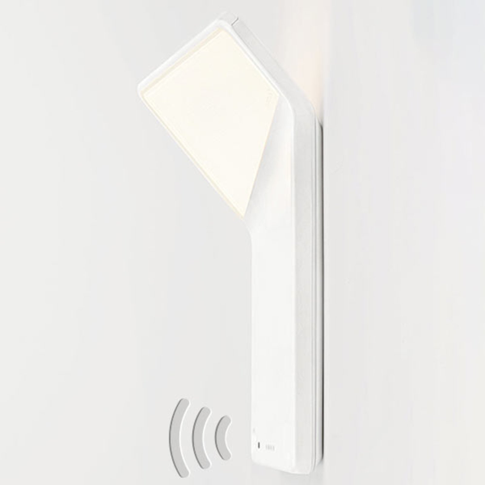 Nimbus Winglet CL LED wall light, matt white, for Living / Dining Room, plastic, 1.5 W, energy efficiency: A+, W: 11.4 cm, H: 17.8 cm