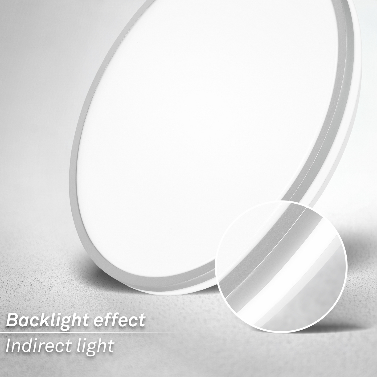 LED-es mennyezeti lámpa Pulap A, matt króm, Ø 33 cm, műanyag