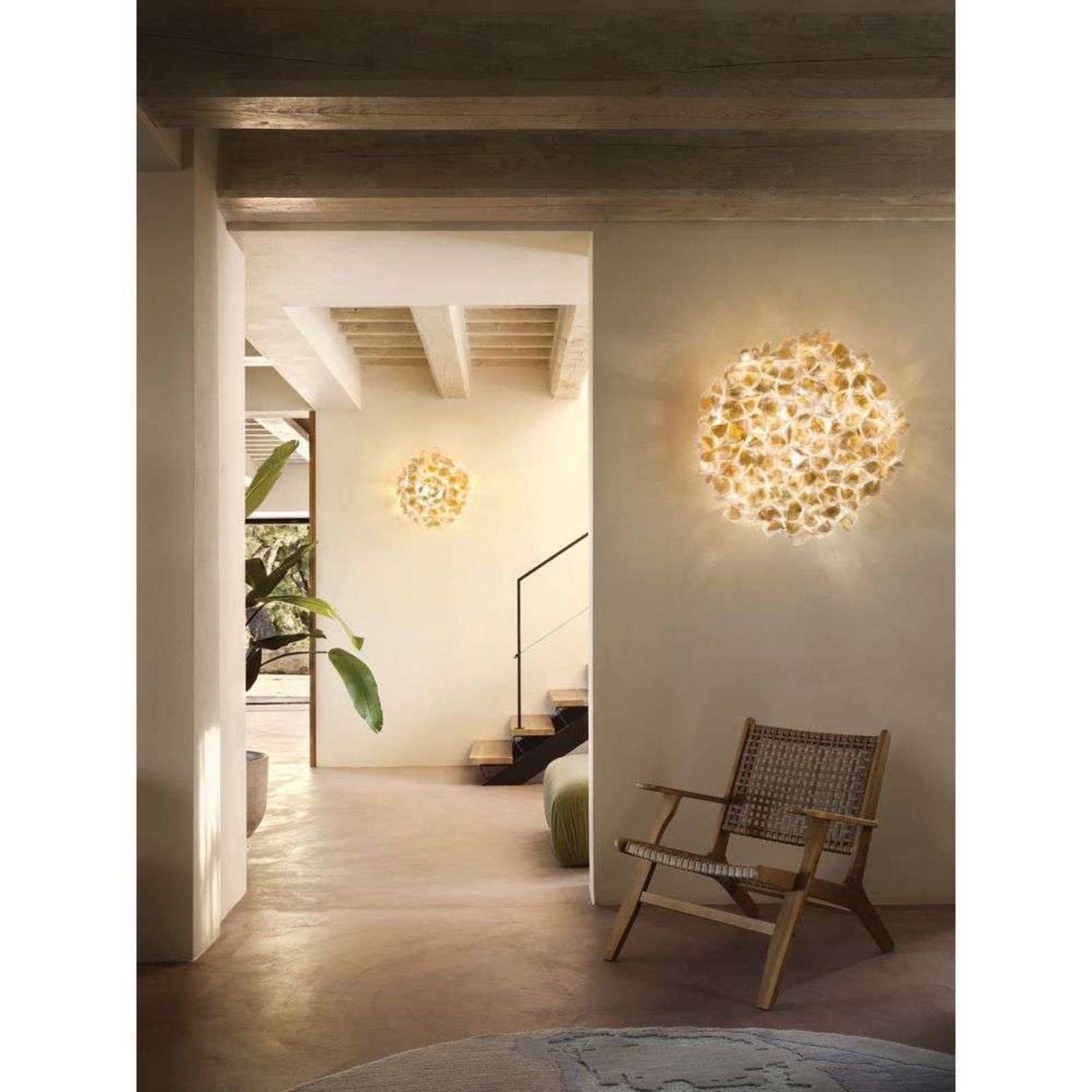 Clizia Ceiling Lamp/Wall Lamp Mama Non Mama Large Gold - Slamp