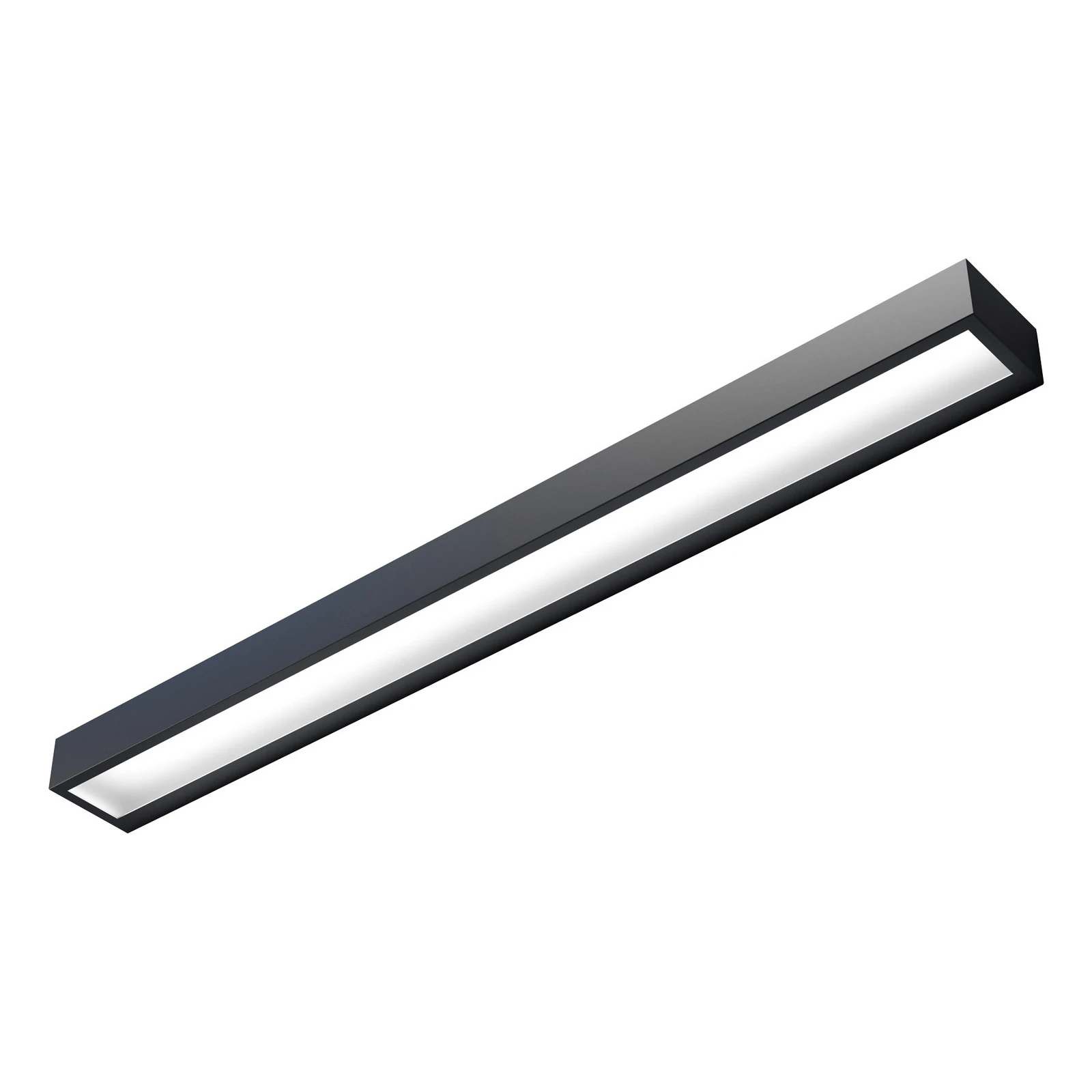 Mera LED seinavalgusti, laius 80 cm, must, 3000K
