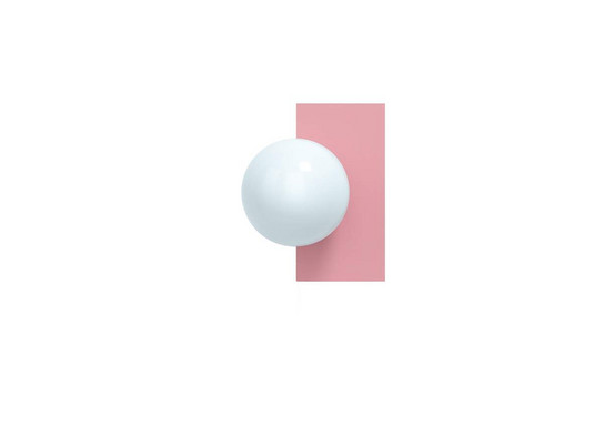 Candy Little Rectangle S Wall Light, Pink - Swedish Ninja