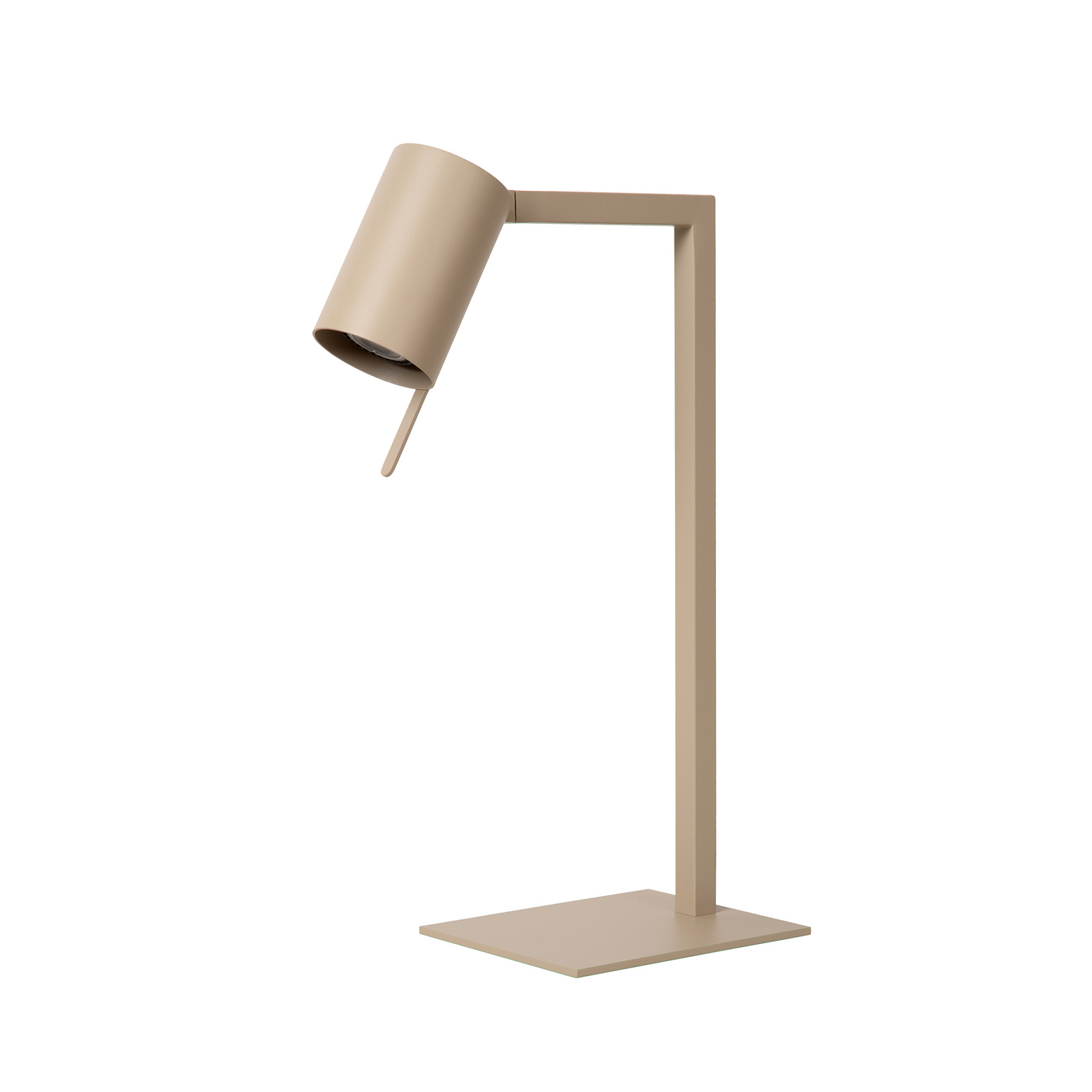 Galda lampa Lesley, pelēkbrūna, augstums 50 cm, metāls