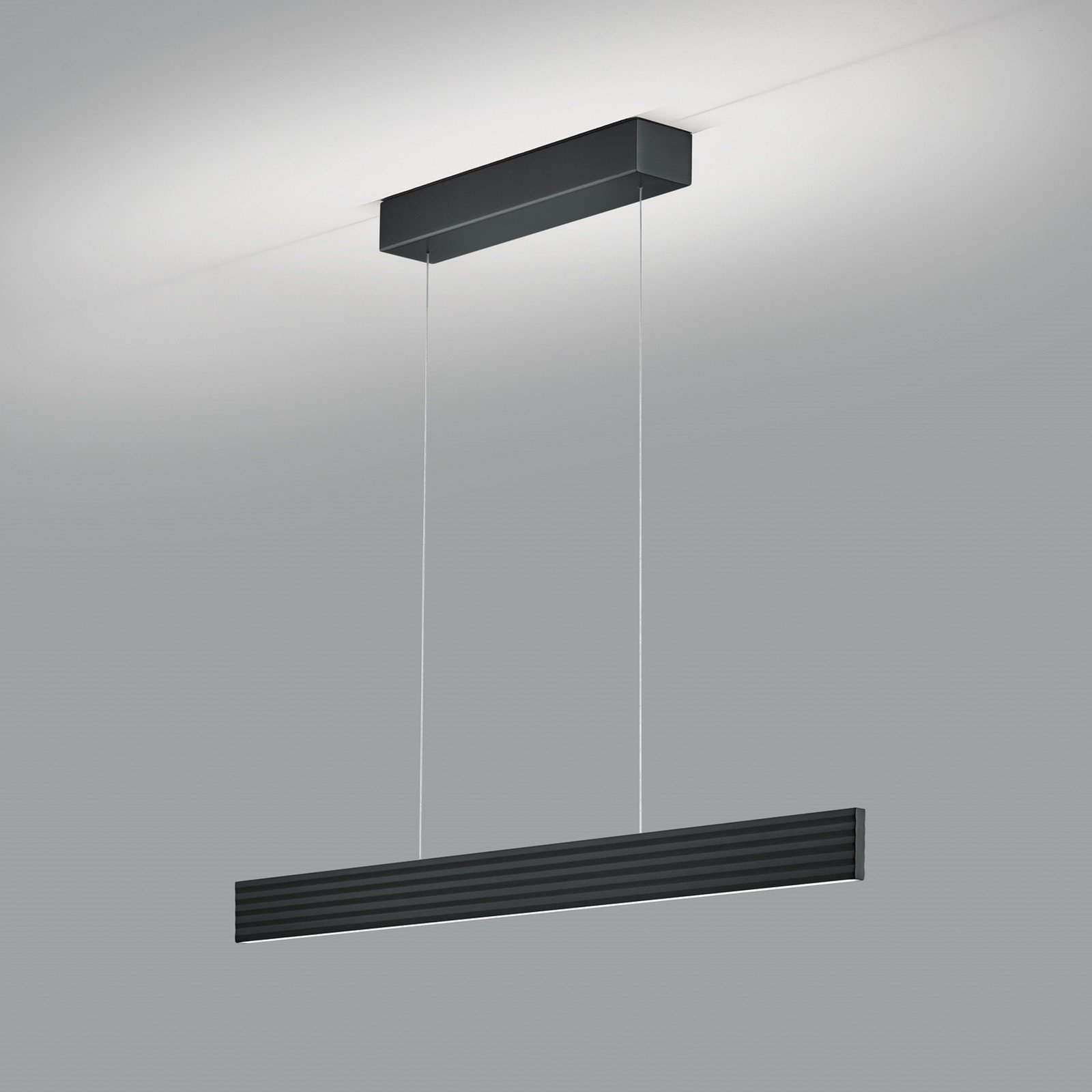Fara LED suspendat sus/jos lungime 92cm negru