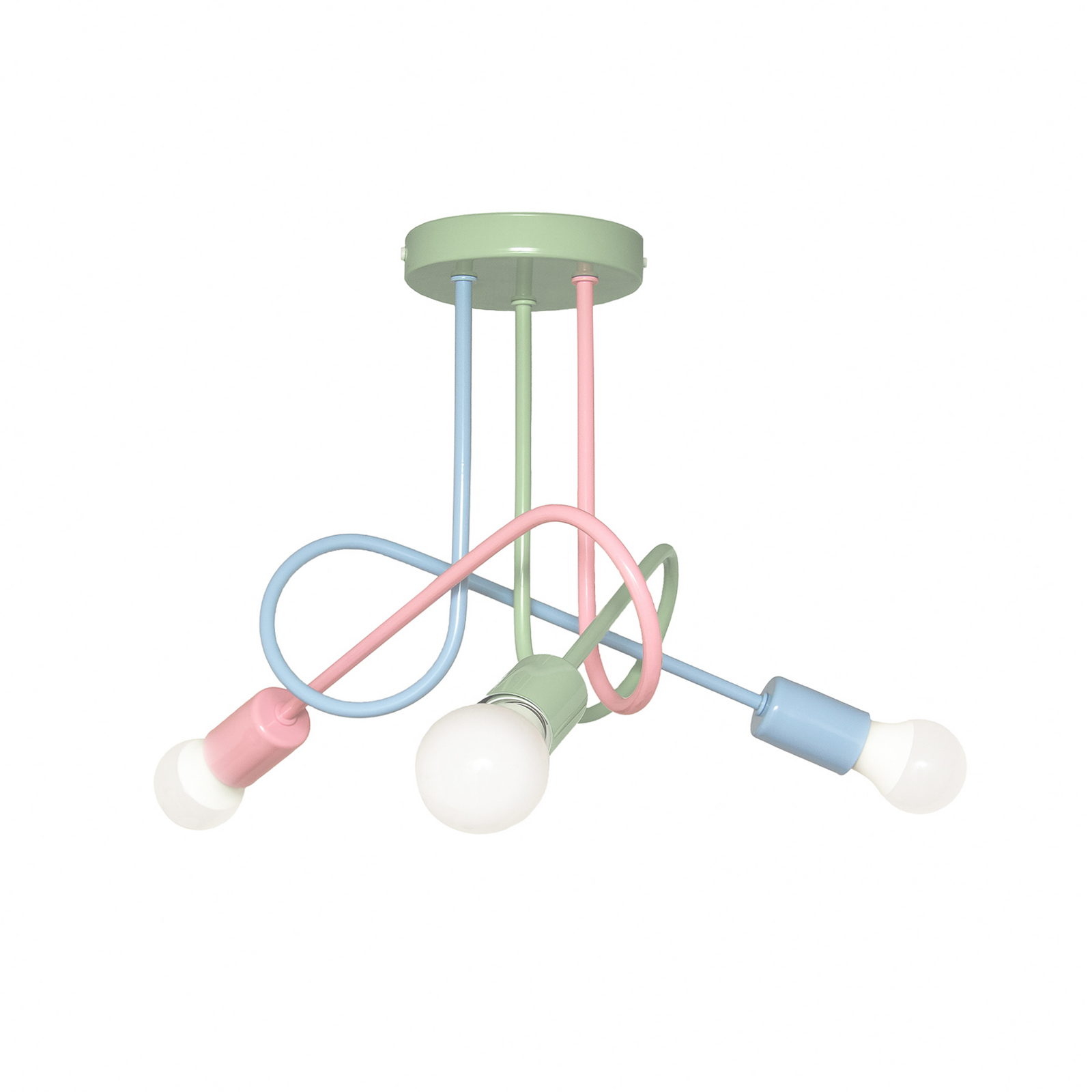 Plafonnier Oxford, multicolore, métal, à 3 lampes, E27 Plafonnier Oxford, multicolore, métal, à 3 lampes, E27