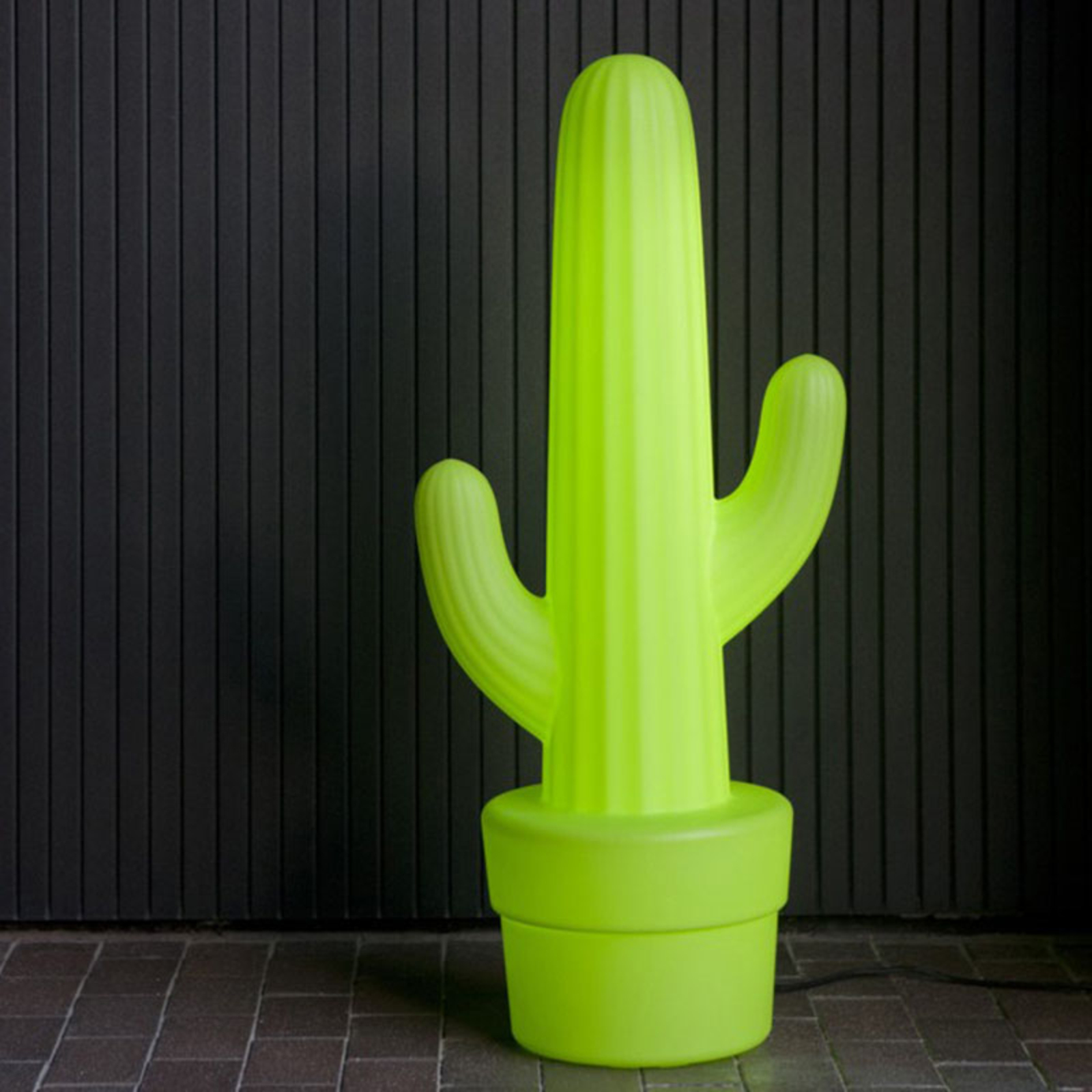 Newgarden kaktus-gulvlampe, limegrøn