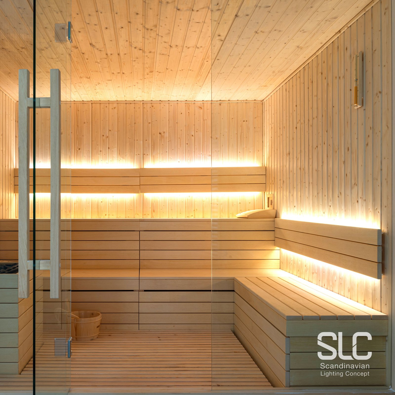SLC LED strip Sauna tot 105°C, 24V IP67 5m 2.700K