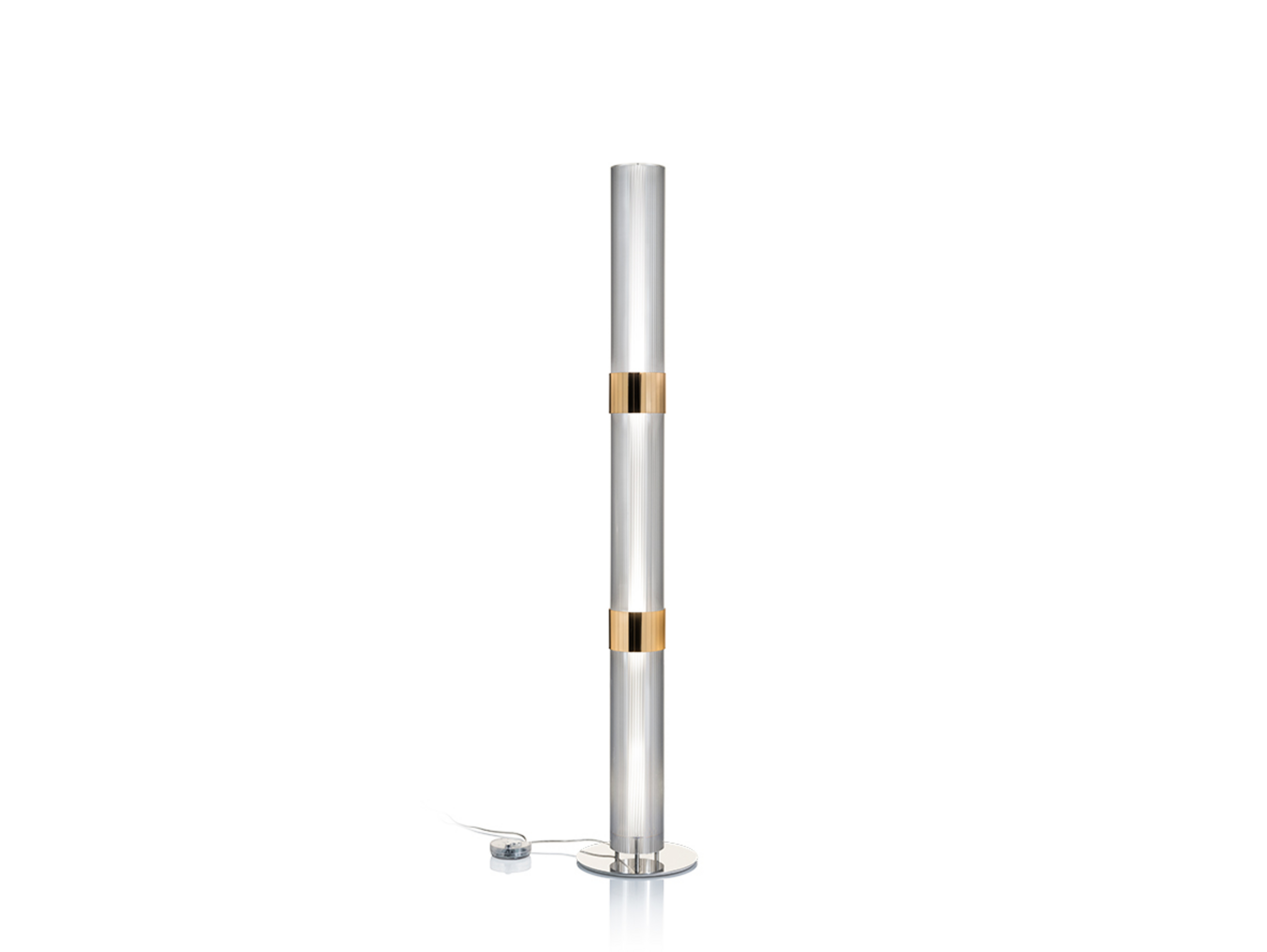 La Lollo Vloerlamp Satin/Prism/Gold - SLAMP