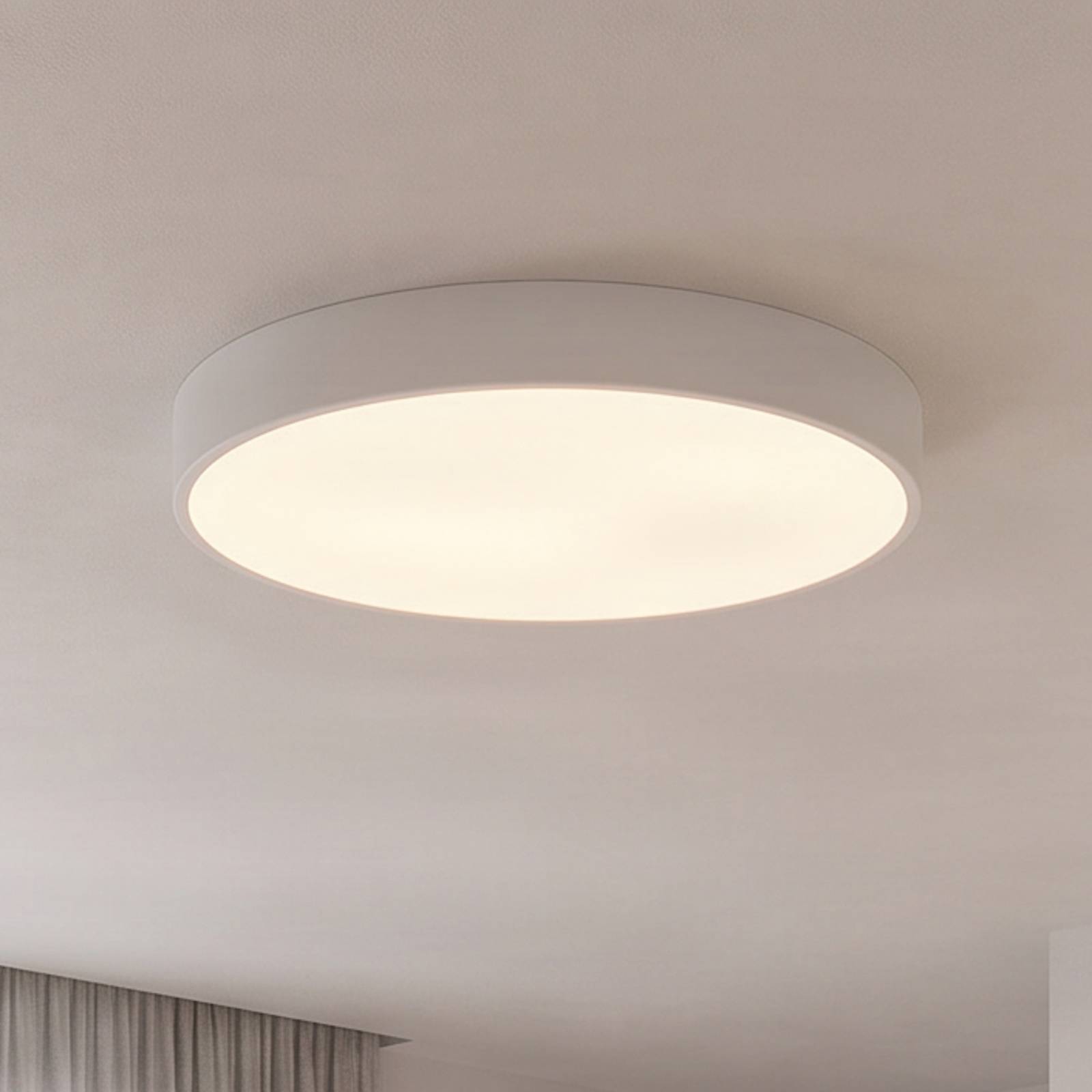 Lampa sufitowa Cleo, Ø 60 cm, IP20, biały, metal, E27