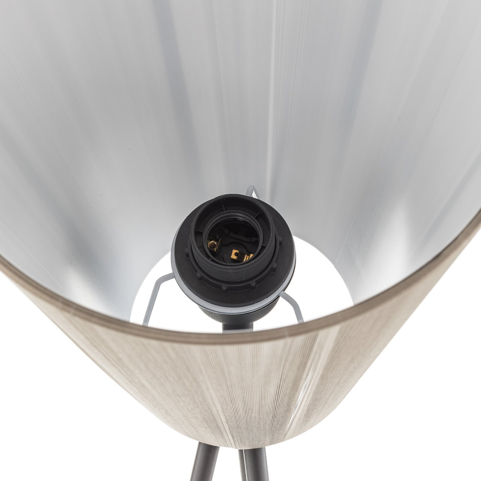 Oslo Wood Lampadaire Noir/Beige - Northern
