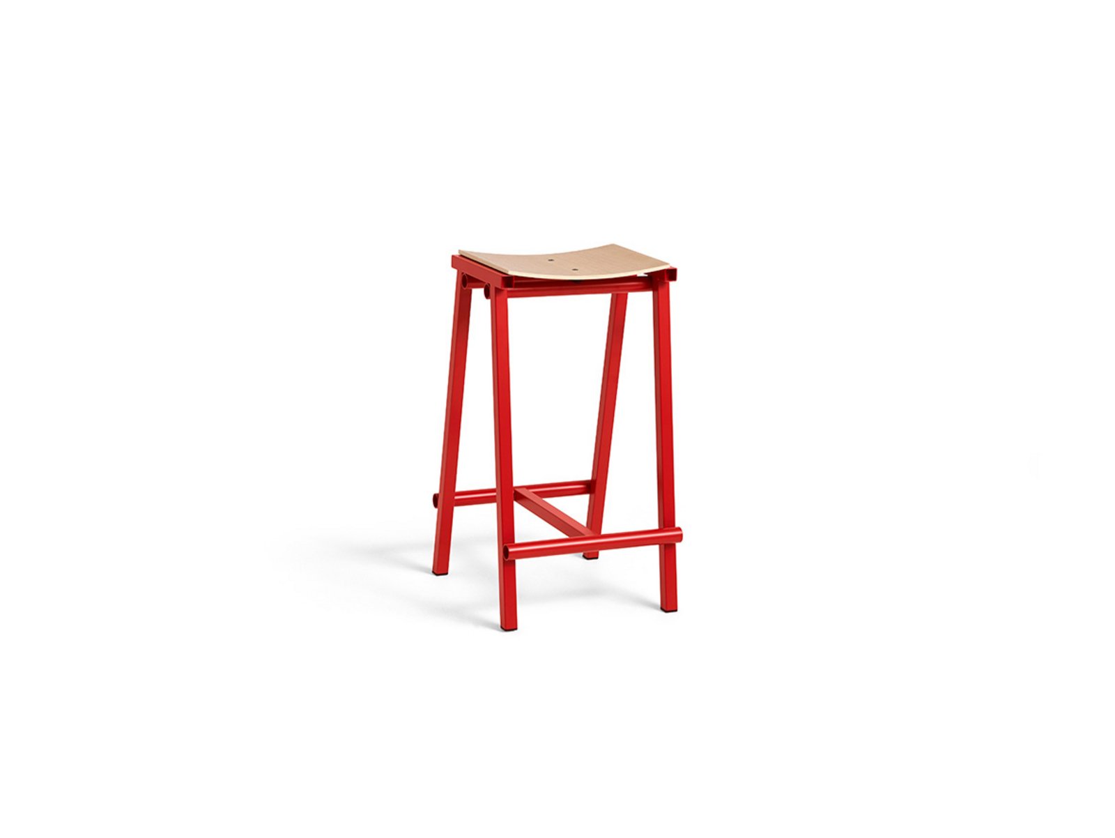 Taburete 8 Bar Stool Low Signal Červená - Hay