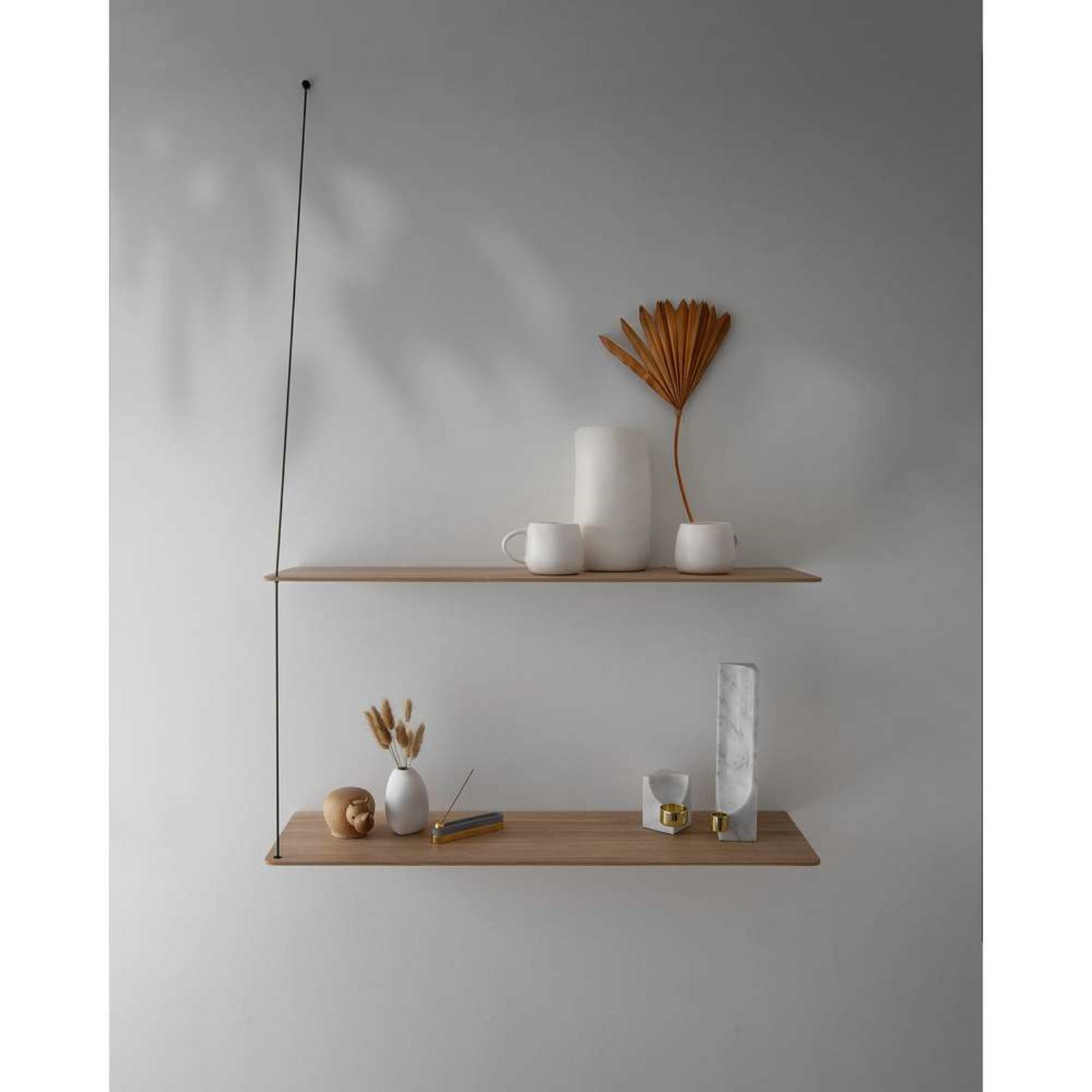 Stedge Shelf L60 Matt White Oak - Woud