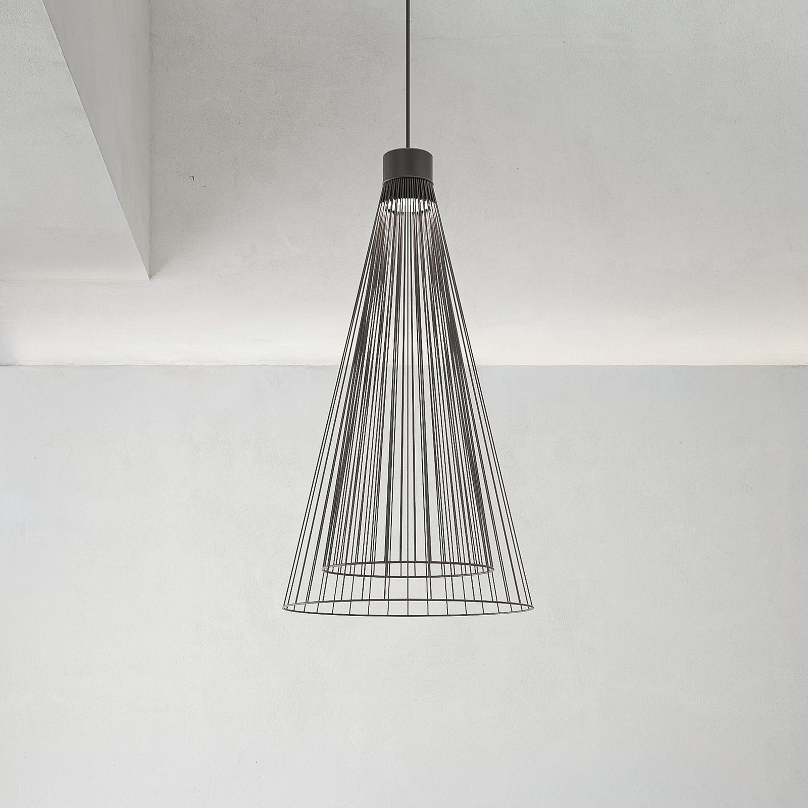 Karman lampă suspendată LED Ikonika negru Ø 40 cm metal - Camera de zi / sufragerie - Design - negru mat - Aluminiu