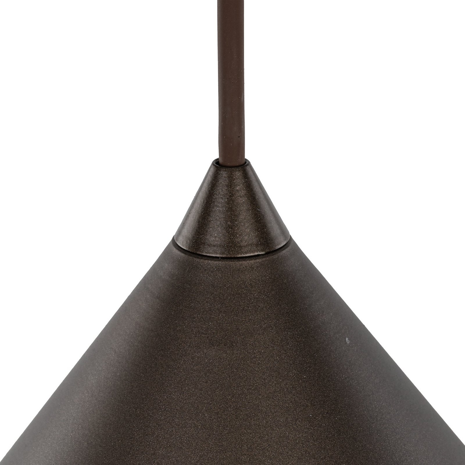 Cono pendant light, 1-bulb, Ø 50 cm, brown, E27