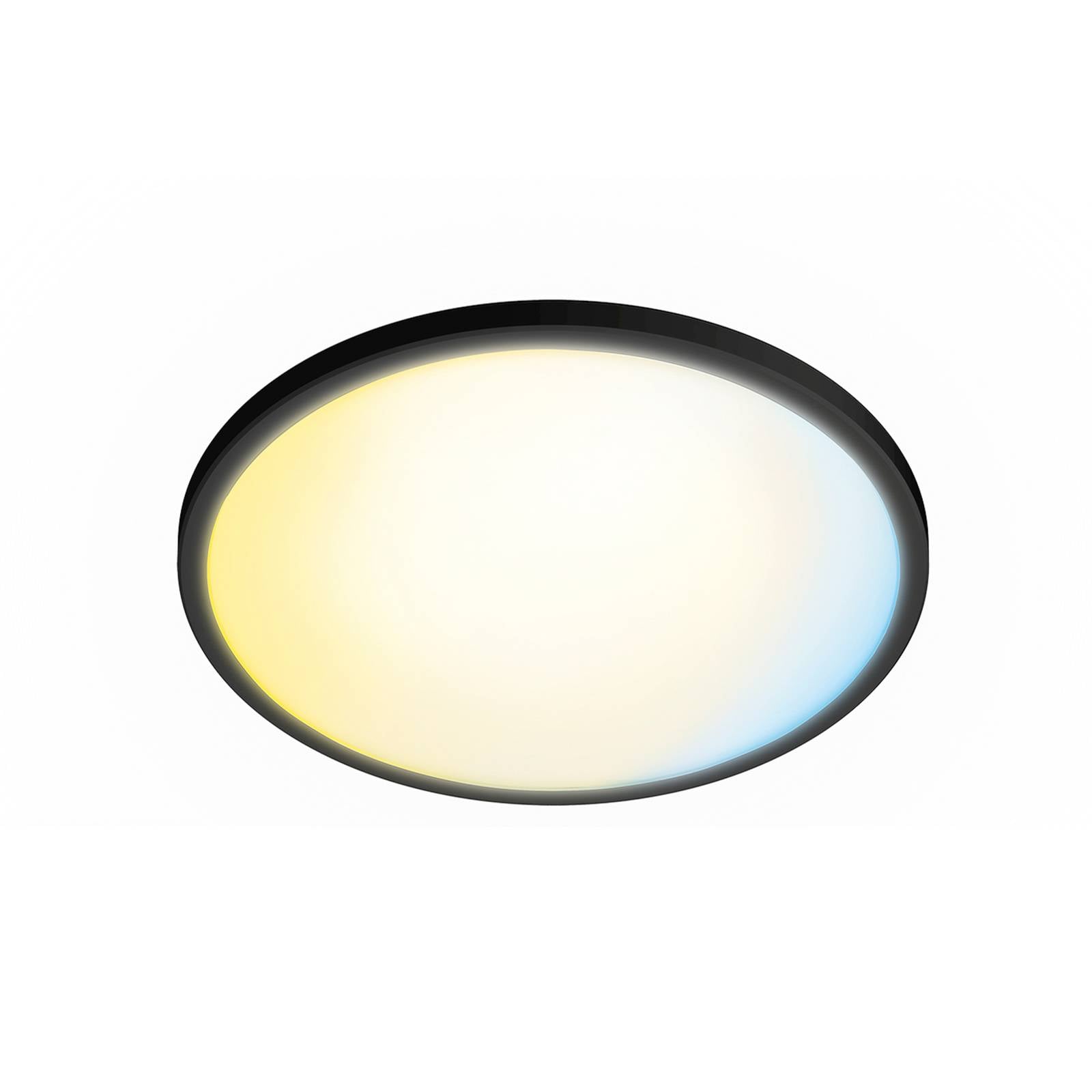 Philips LED-Deckenleuchte Superslim, schwarz, CCT, dimmbar