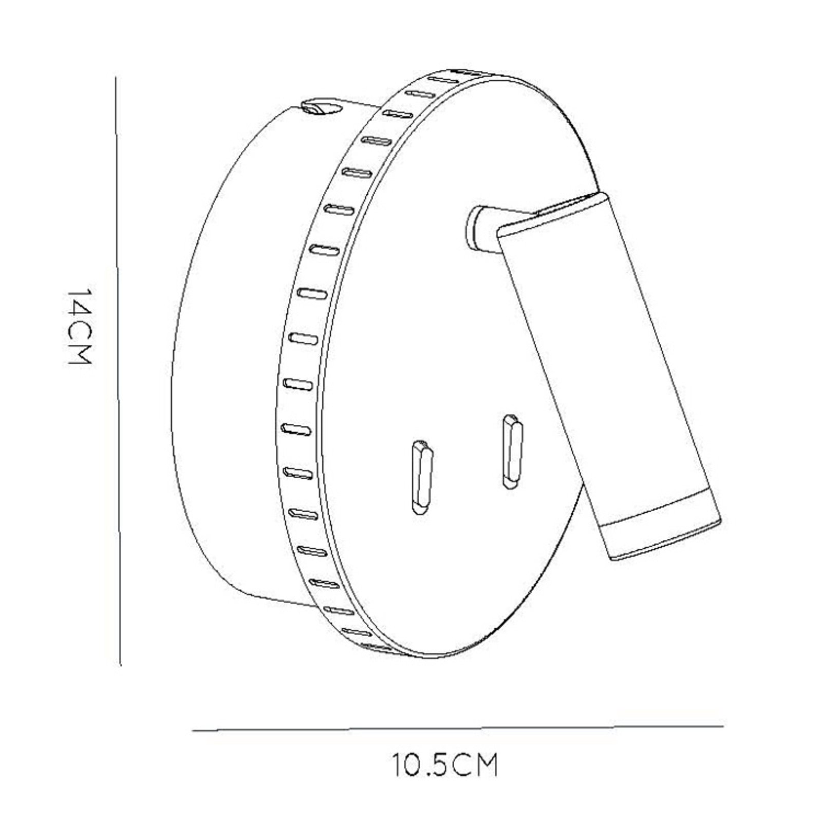 Bentjer Aplique de pared LED 2 fuentes de luz