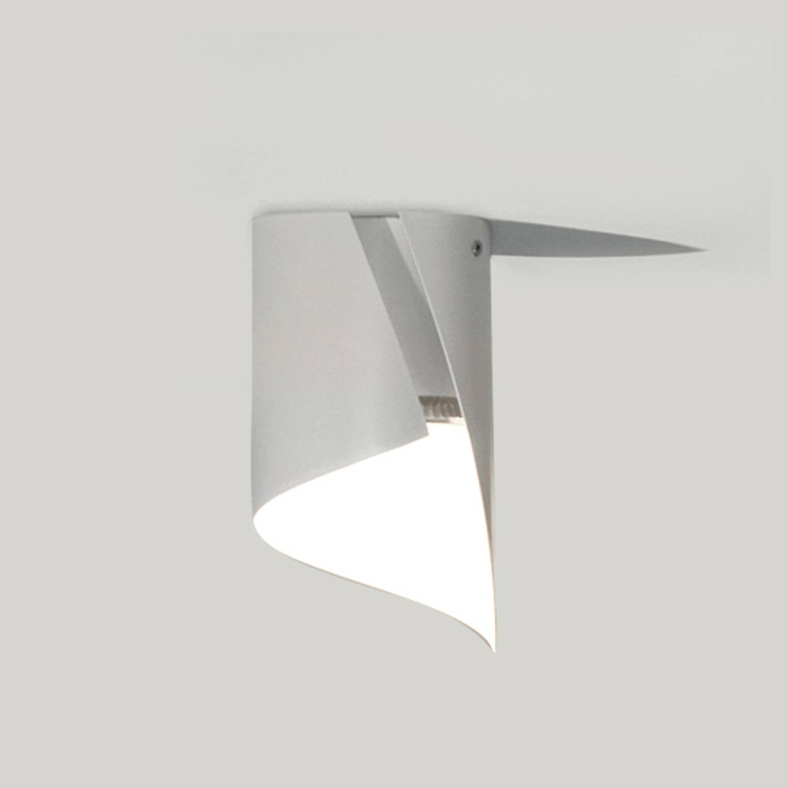 Knikerboker Hué lampa sufitowa LED 12x21cm biała
