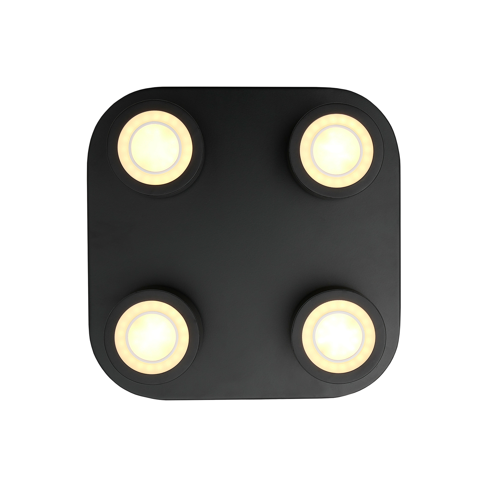 Clyde 4-Spot Plafonnier Black - Nordlux