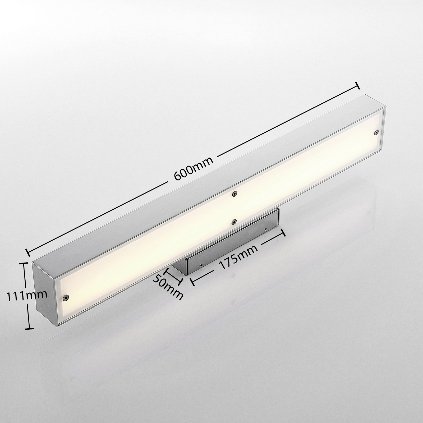 Lindby Janus LED-Bad- und Spiegelleuchte 60 cm