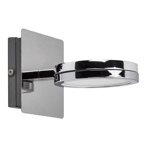 Lightme applique miroir LED Aqua down chrome 1 l