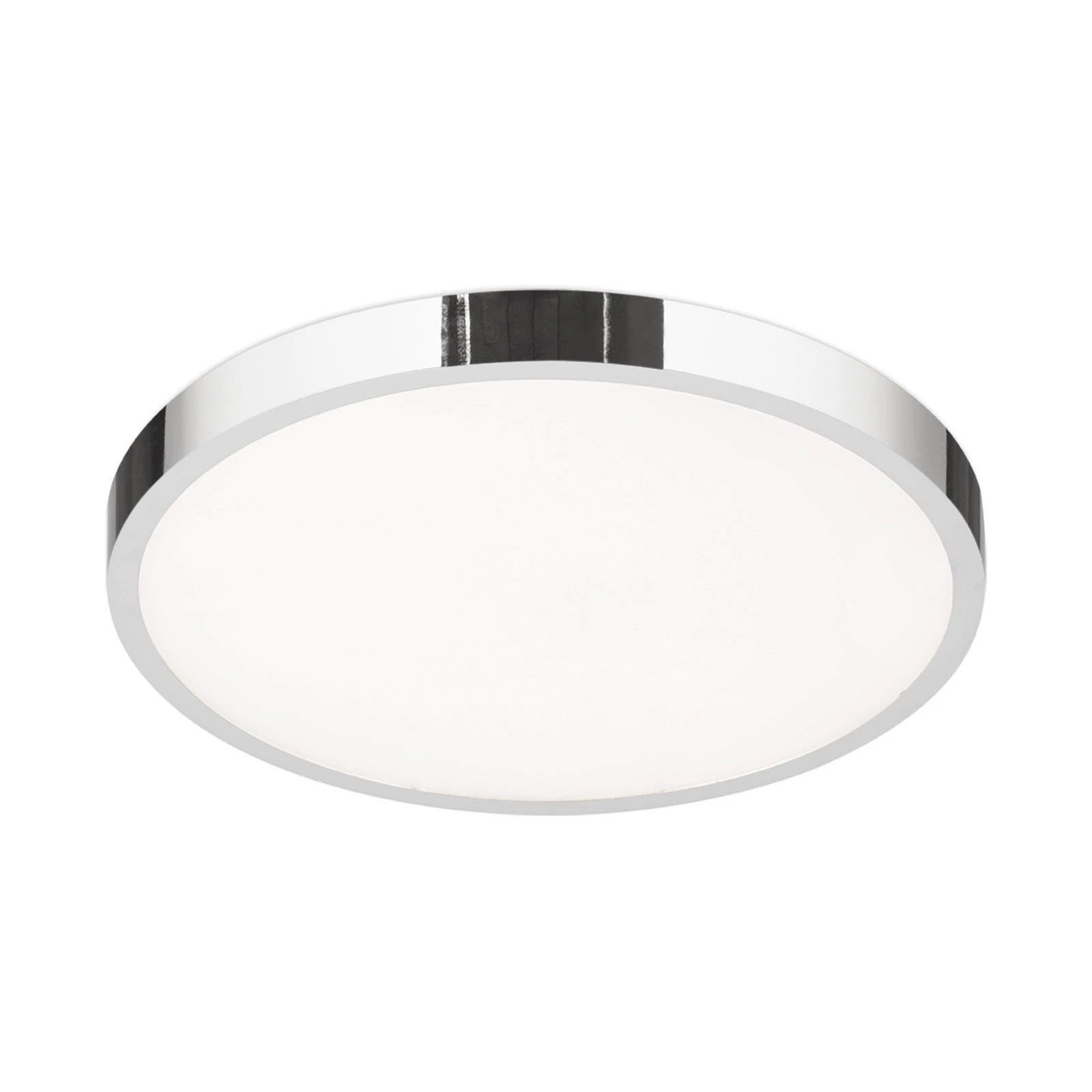 LED plafondlamp Disc, chroomkleurig, Ø 28 cm, CCT, metaal