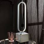LED-bordslampa Colette i häftig design, krom