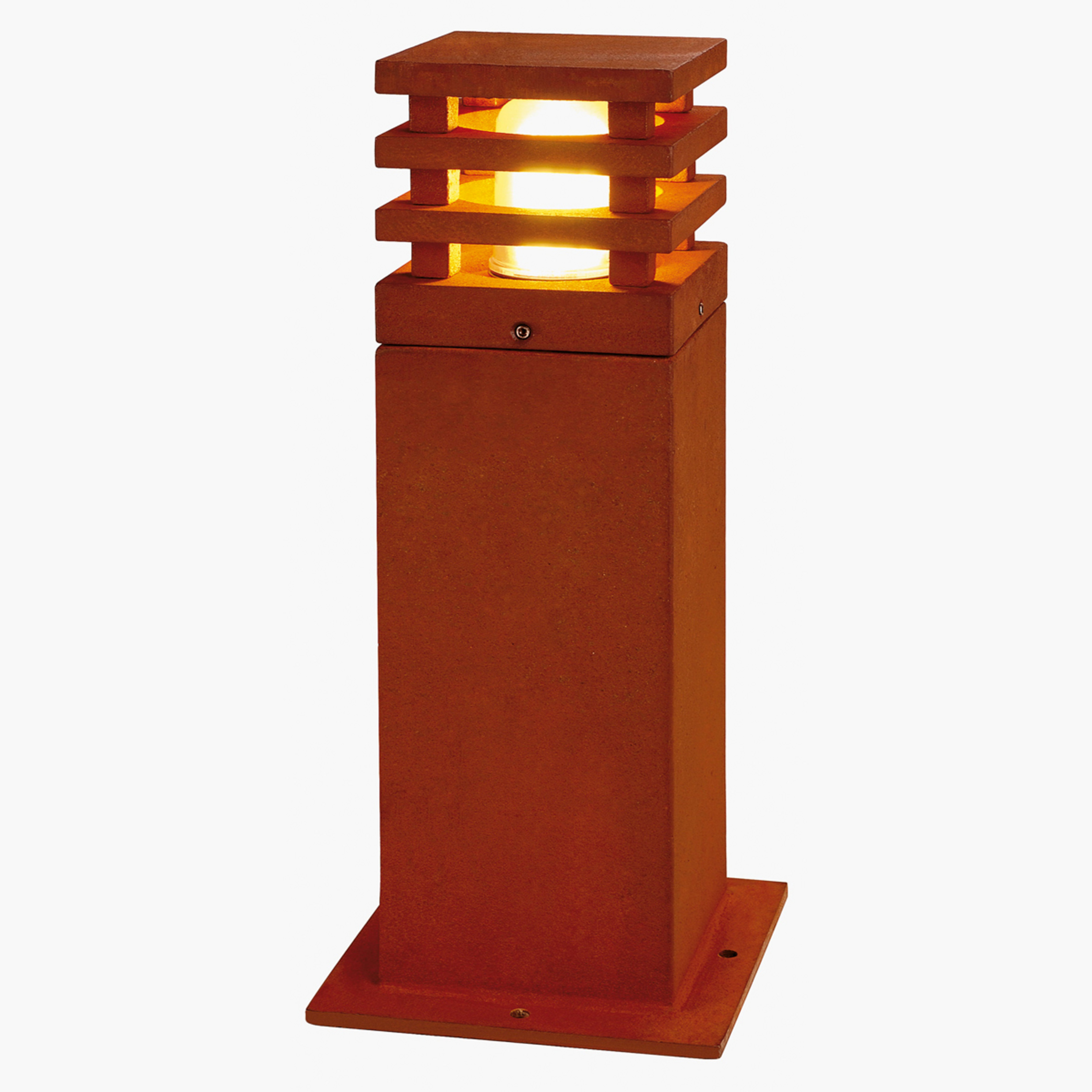 Rusty Square 40 Lampe de Jardin Rusted Steel - SLV