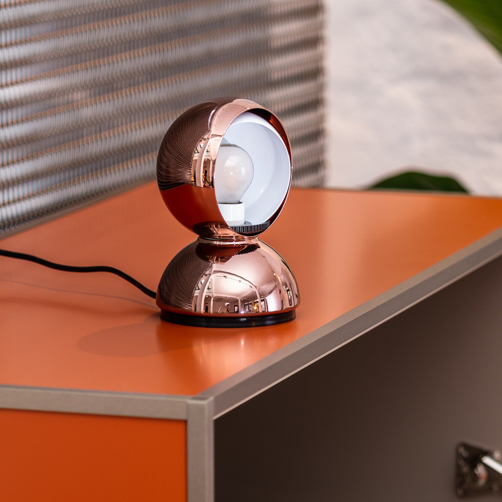 Artemide Eclisse lampă de masă cupru - Camera de zi / sufragerie - design - cupru alb - Metal