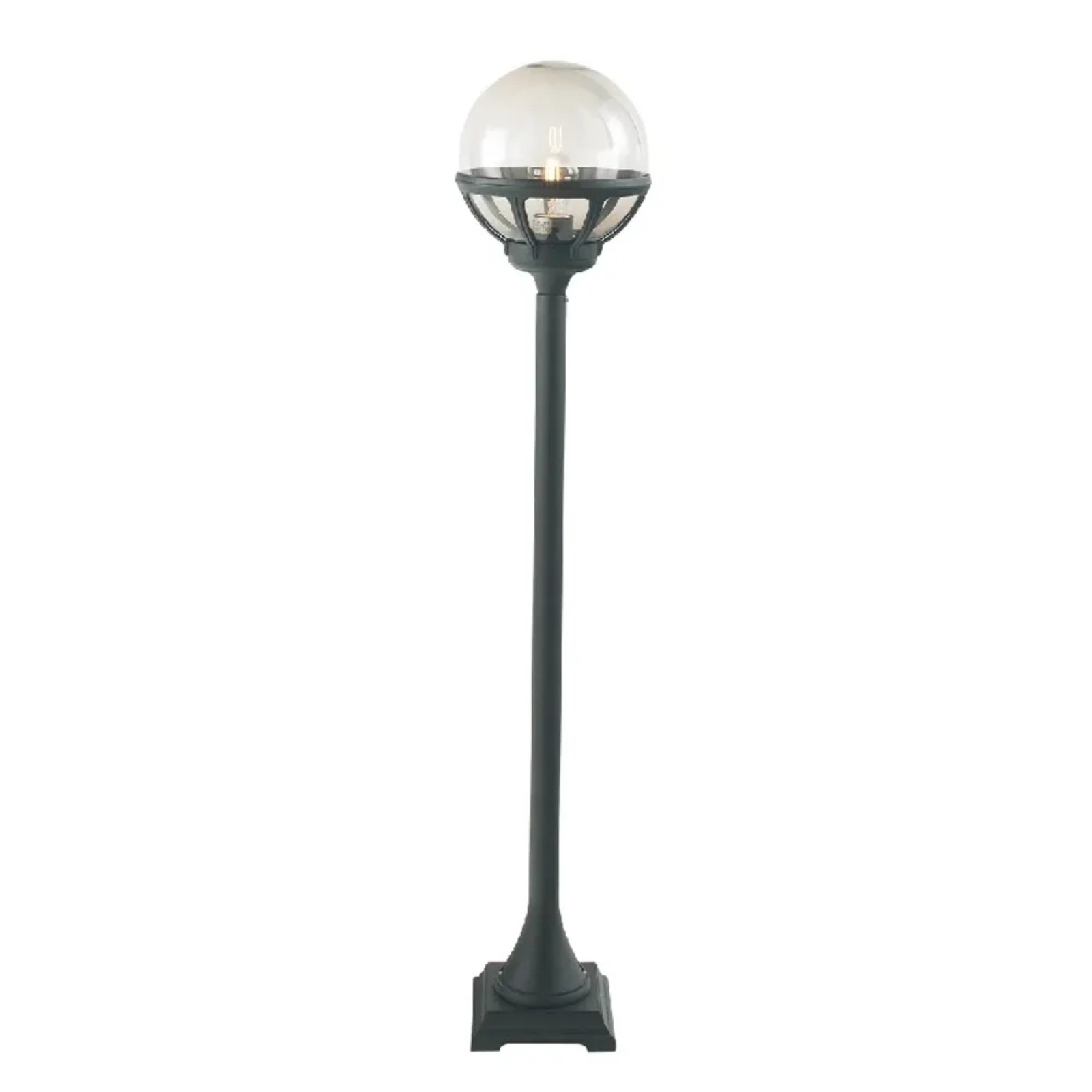 Bologna Outdoor Bed Lamp Clear/Black - Norlys