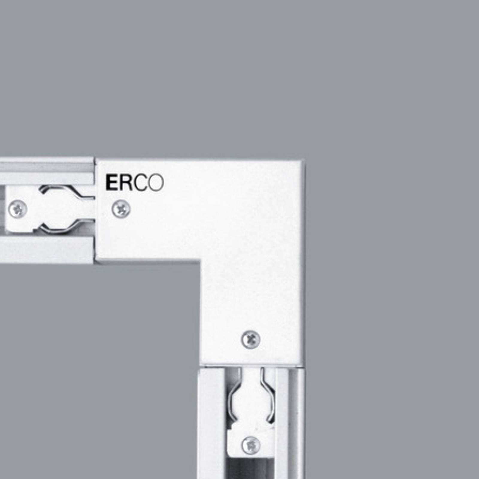 Image of ERCO raccord d’angle rail triphasé extérieur blanc 