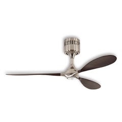 LED-laeventilaator Helico labad, vaikne, pähkelpuu Ø 132 cm