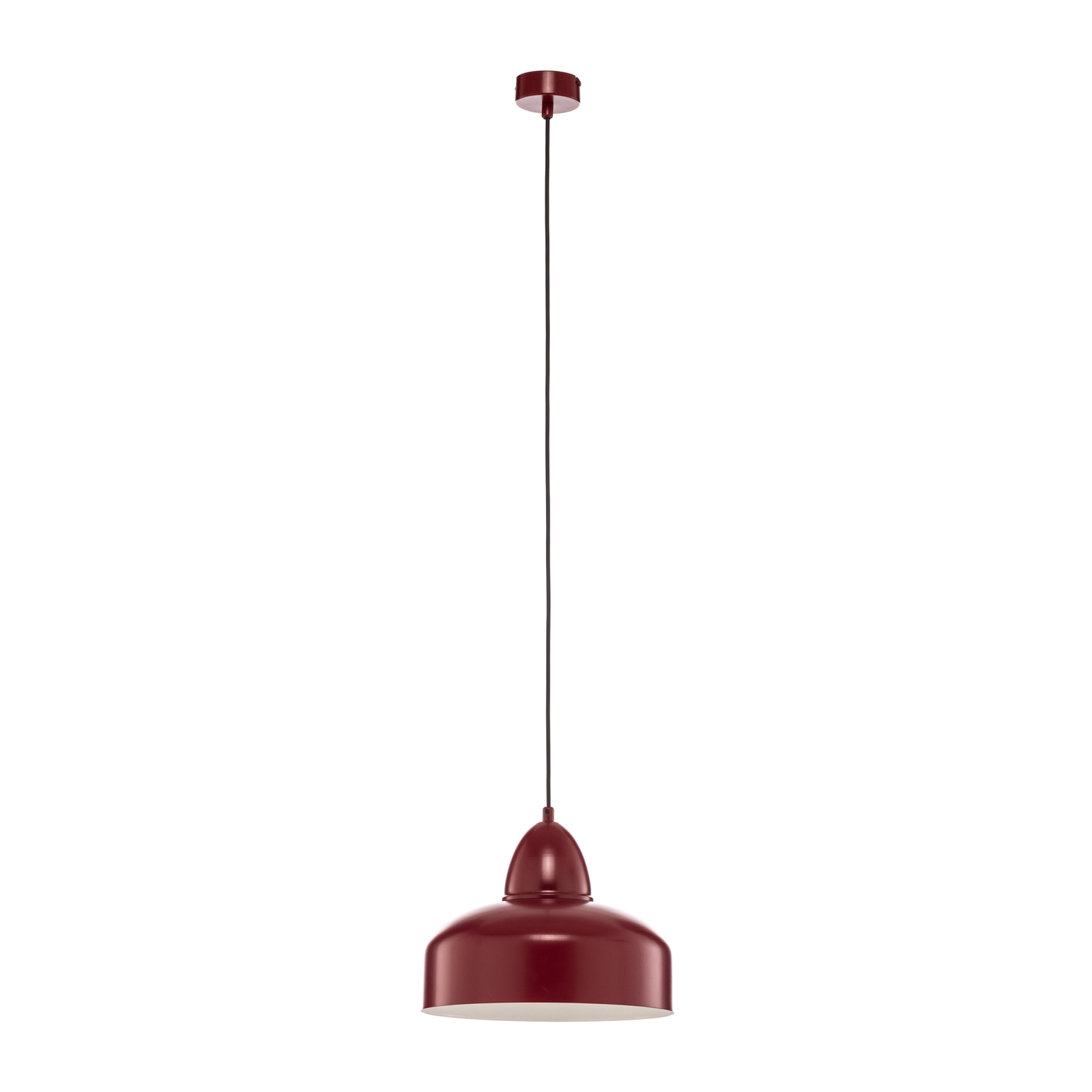 Mille pendant light, 1-bulb, wine red